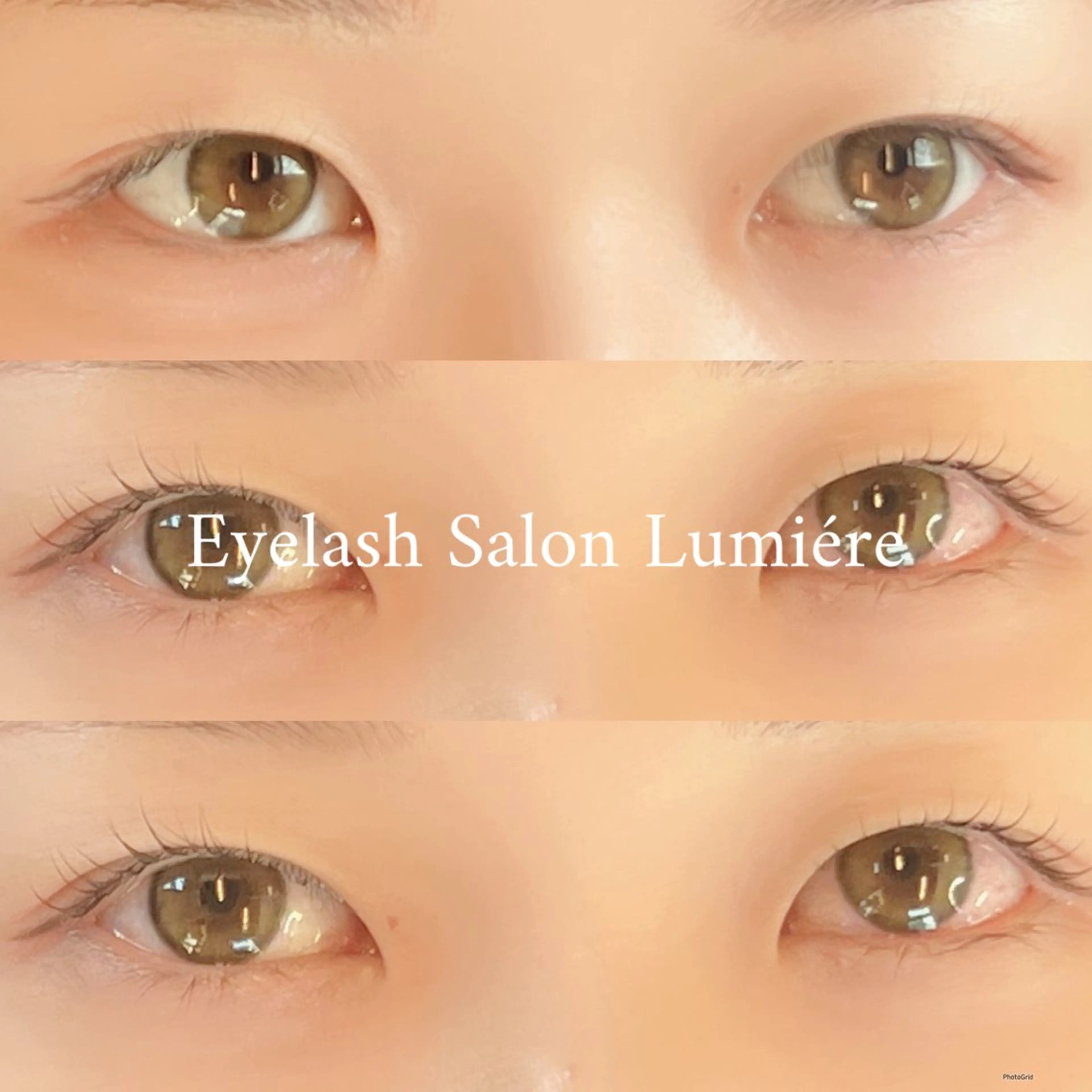 マツエク・マツパ パリジェンヌラッシュリフト Lumiére SAKURAのマツエク・マツパデザイン
