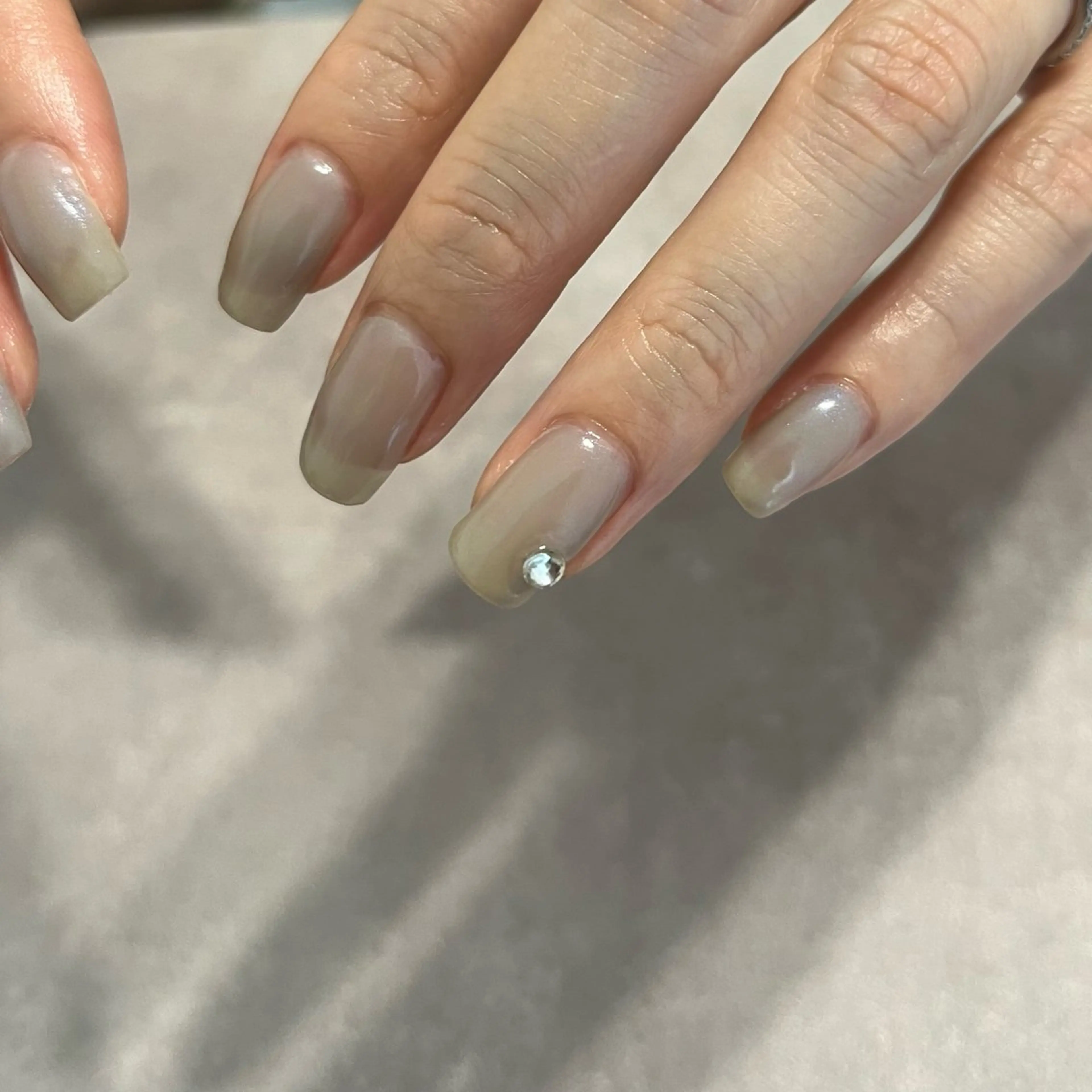 ネイル ワンカラーネイル 城東区ネイルサロン carpediemのネイルデザイン