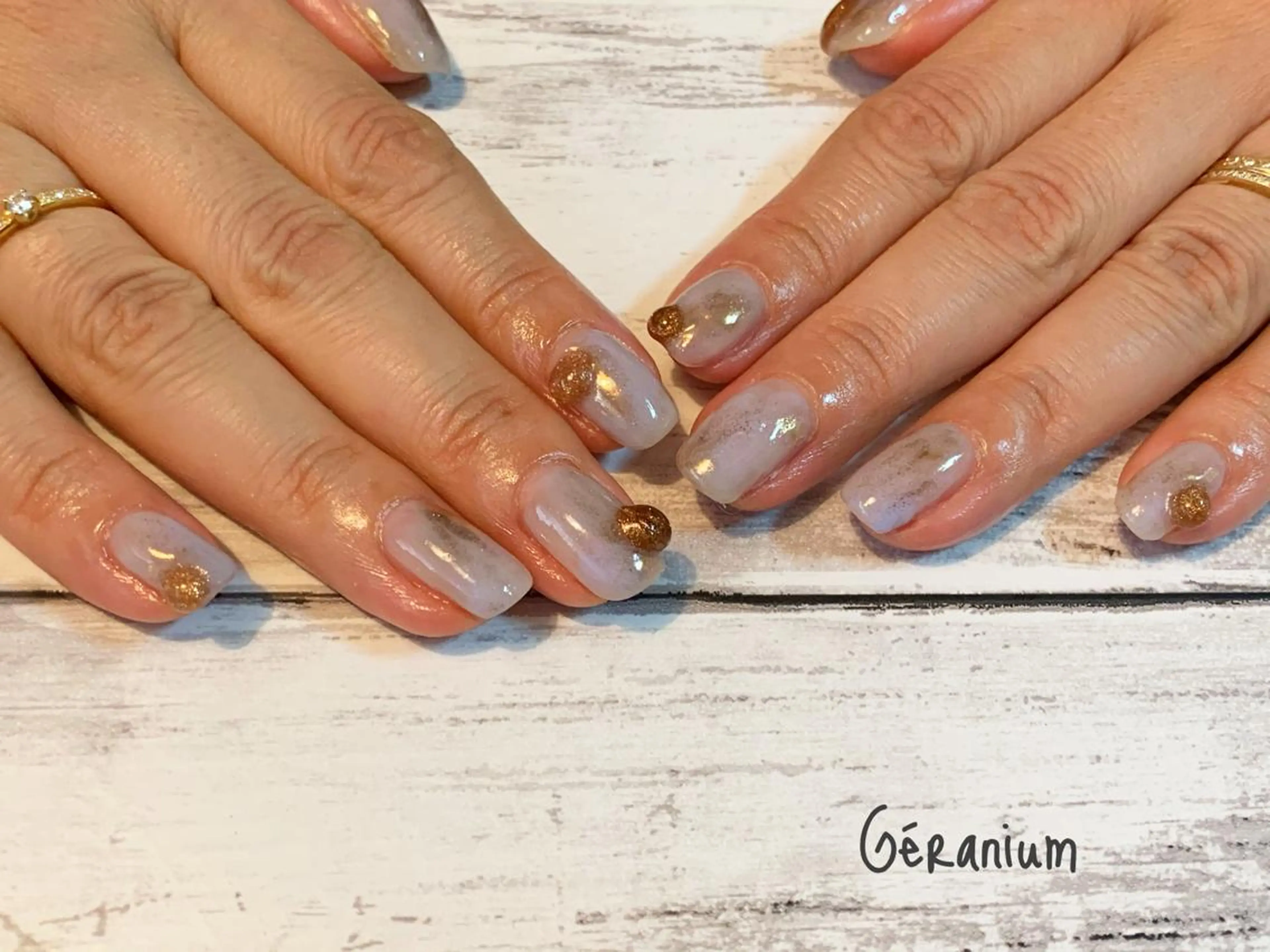 ネイル ハンドネイル フットネイル GéRanium Harukaのネイルデザイン