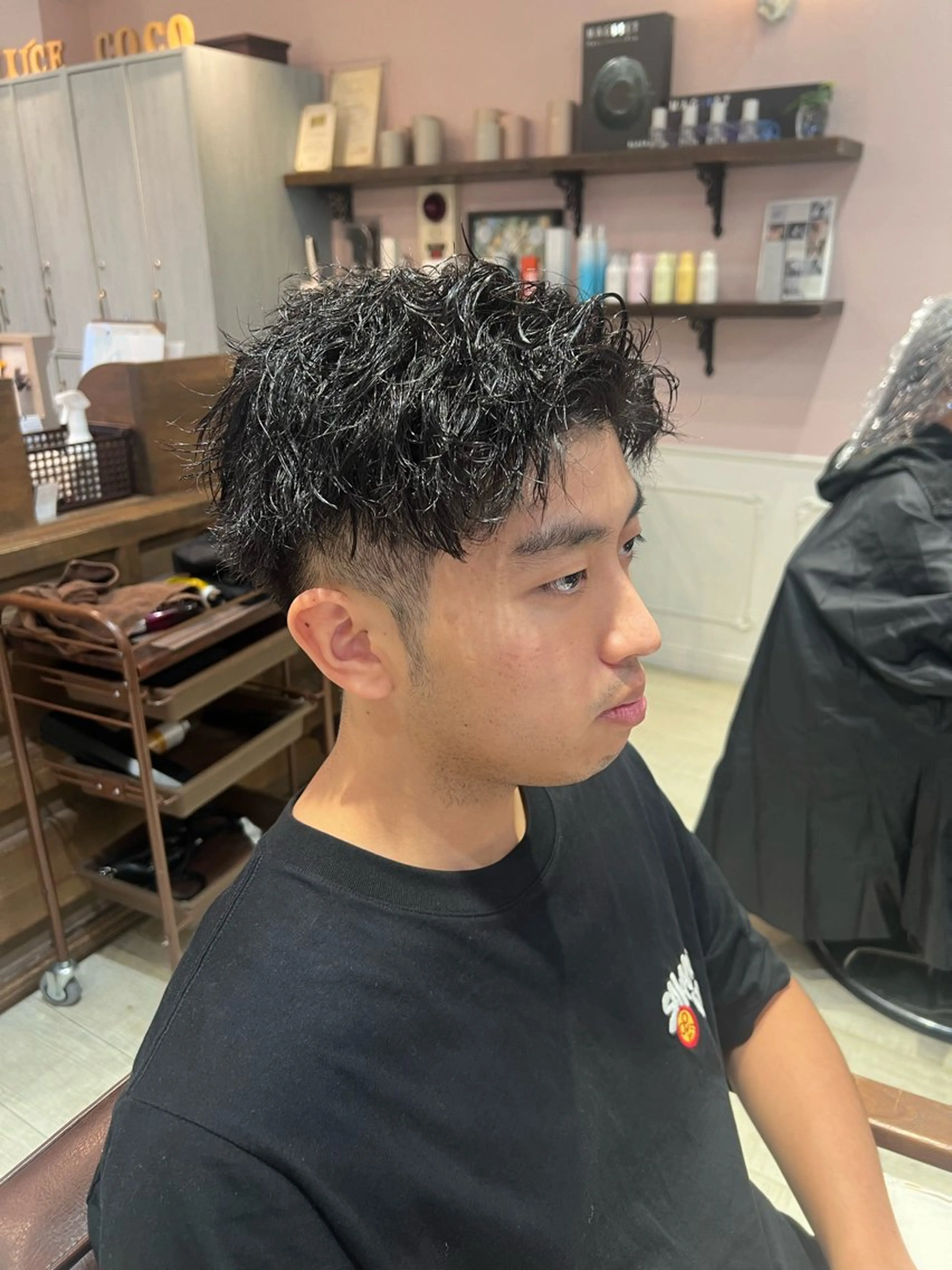 パーマ メンズ 透明感カラー 🫧ゆうしん/平尾のヘアスタイル