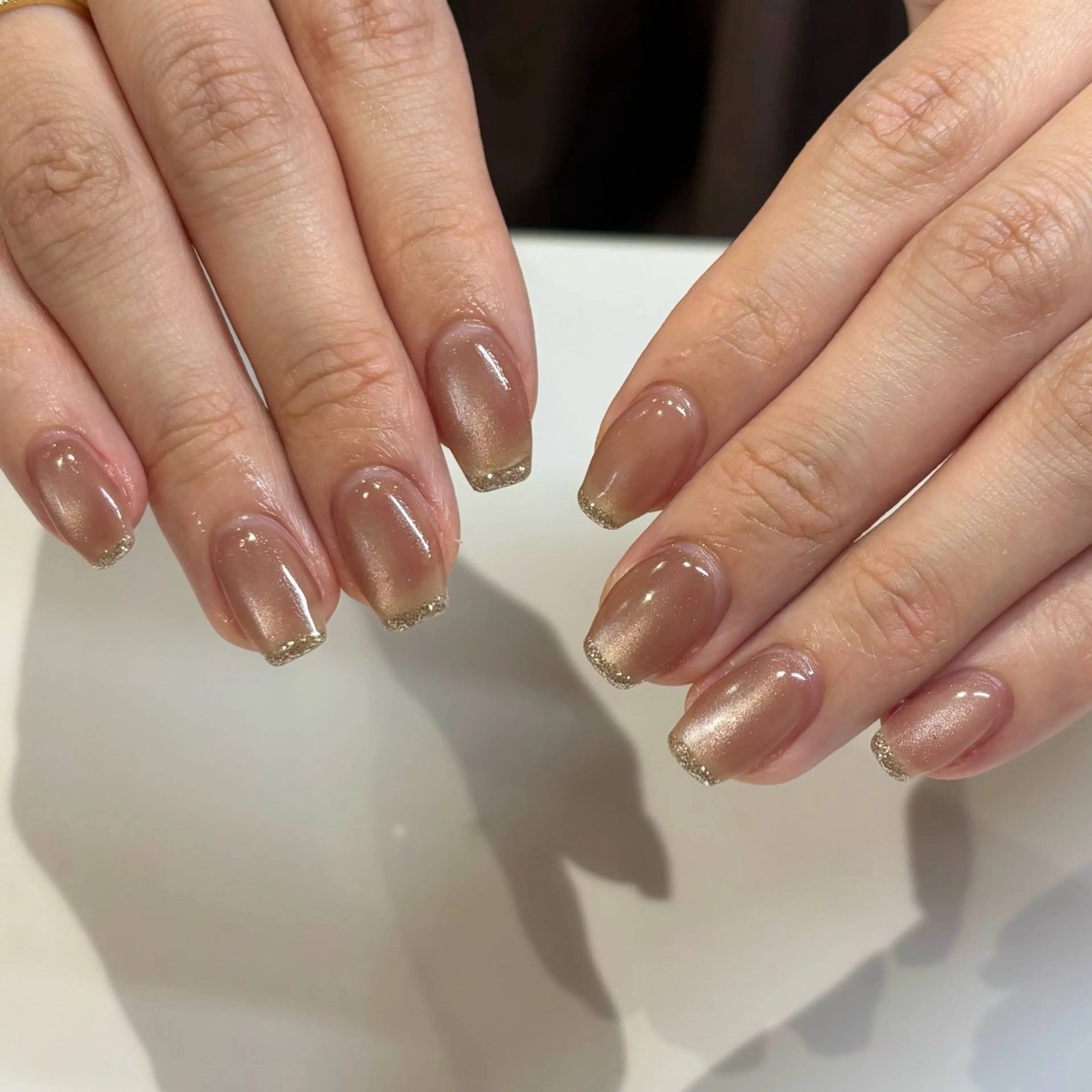 ネイル フレンチネイル ゴールド モデル様募集中♡ Kokomi🍮のネイルデザイン