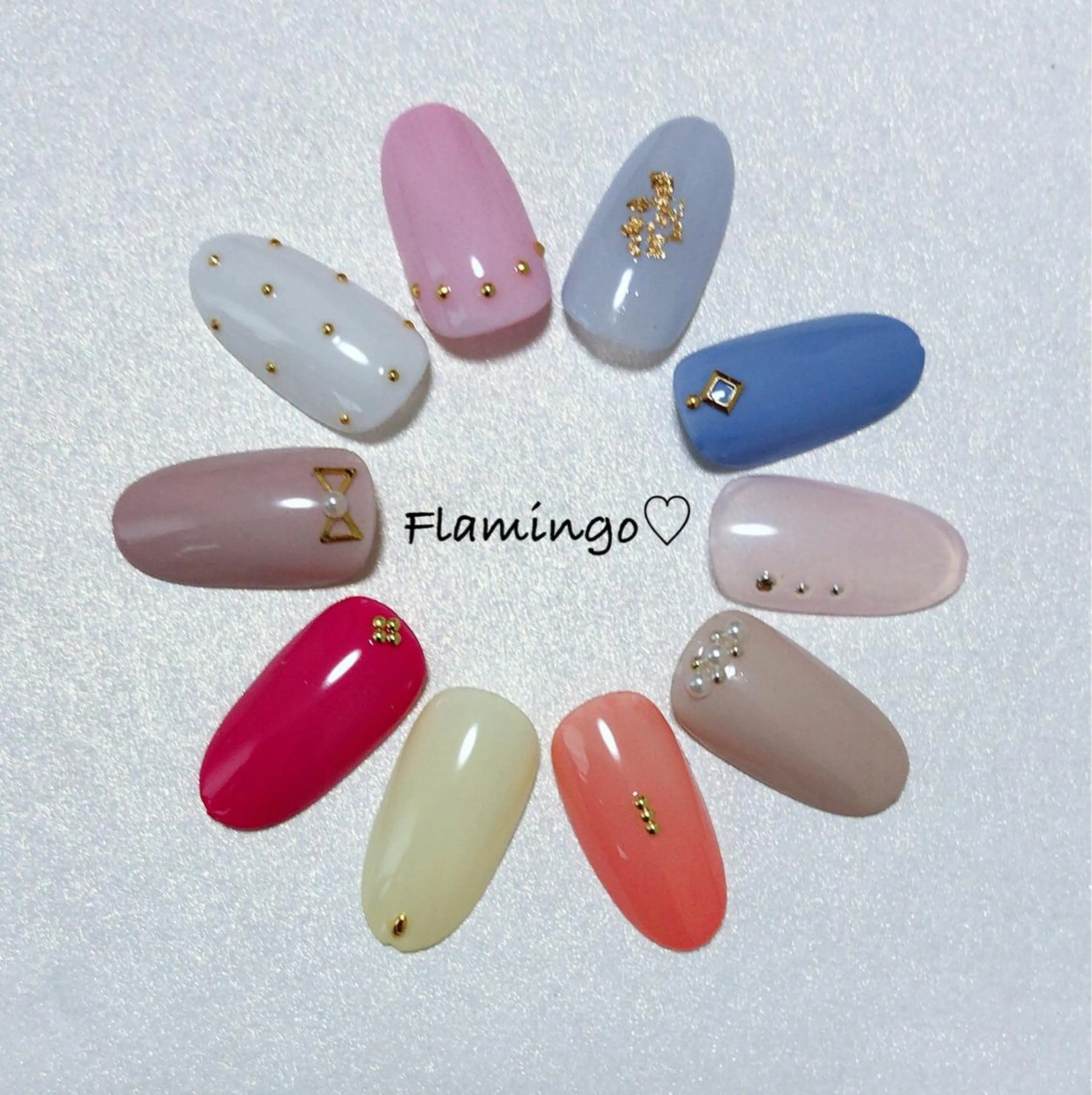 ネイル アートネイル シンプルネイル ストーンネイル フィルイン／自爪育成 ／爪に優しい施術のネイルデザイン