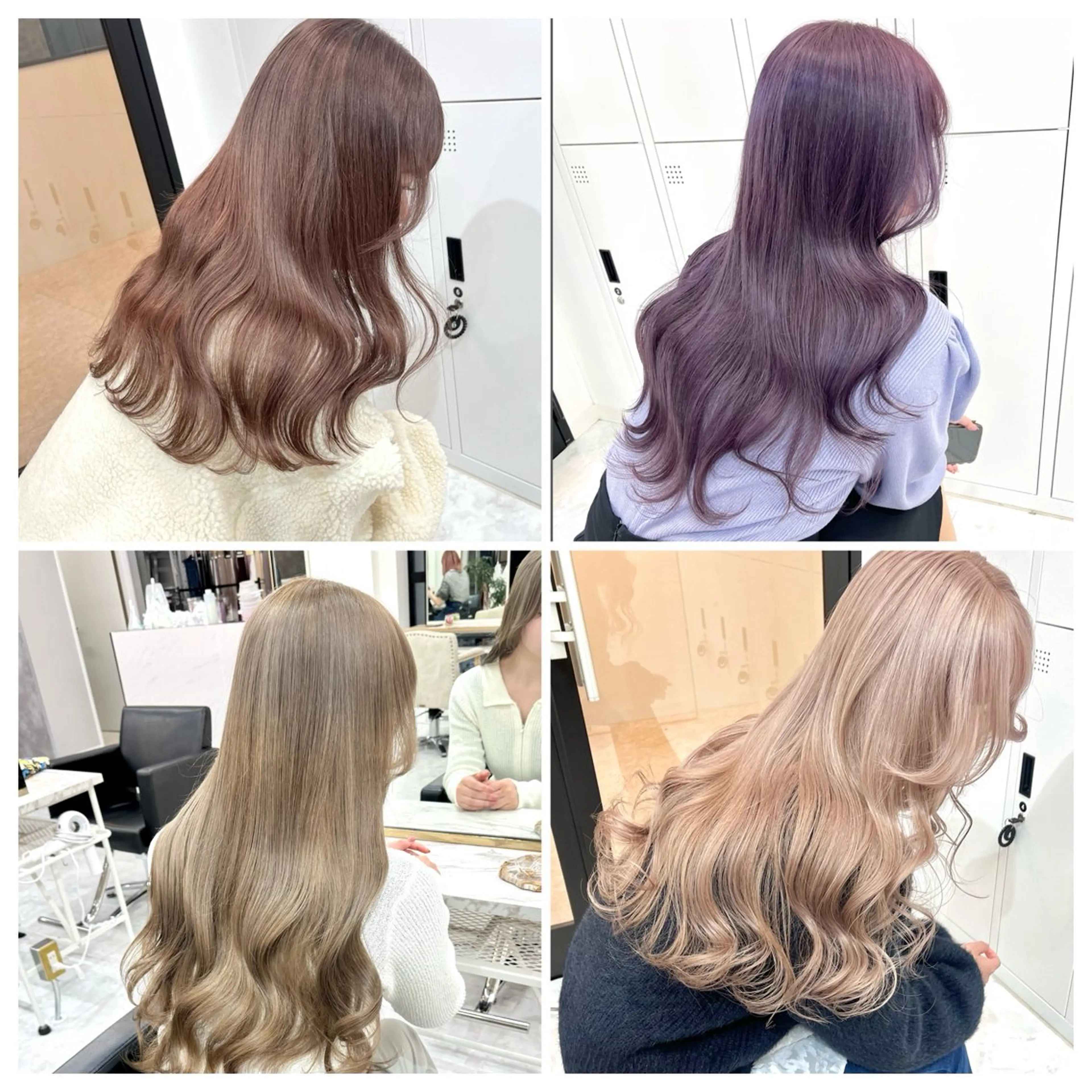 ロング カラー ヘアカラー トリートメント ⭐️ハイトーン⭐️ 💕SAKURA💕のヘアスタイル