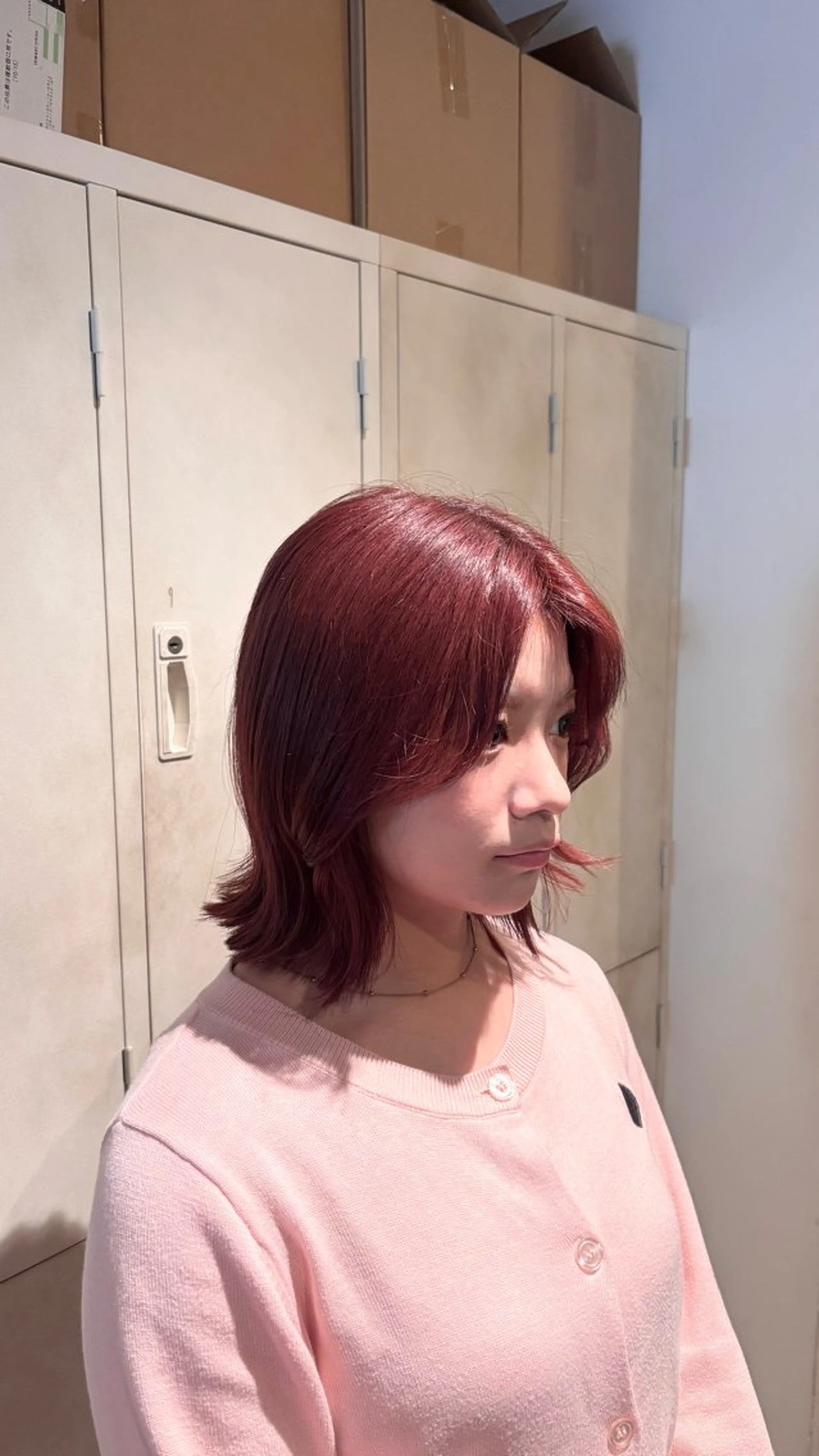 ショート カット ヘアカラー 艶カラー🫧/韓国 レイヤー/愛珠🎀のヘアスタイル