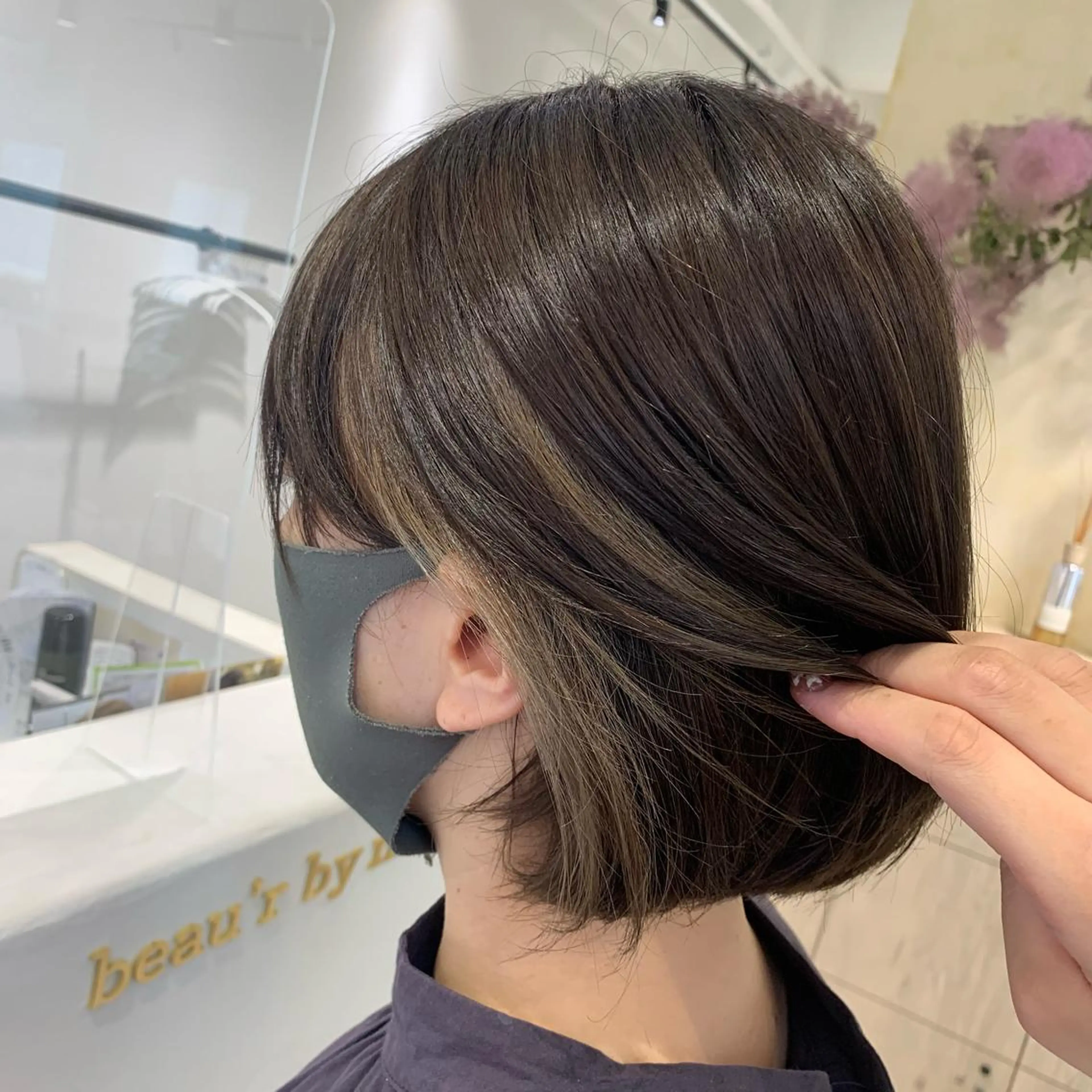 カラー カット ヘアカラー ボブ/美髪矯正 /佐藤　奈巳のヘアスタイル