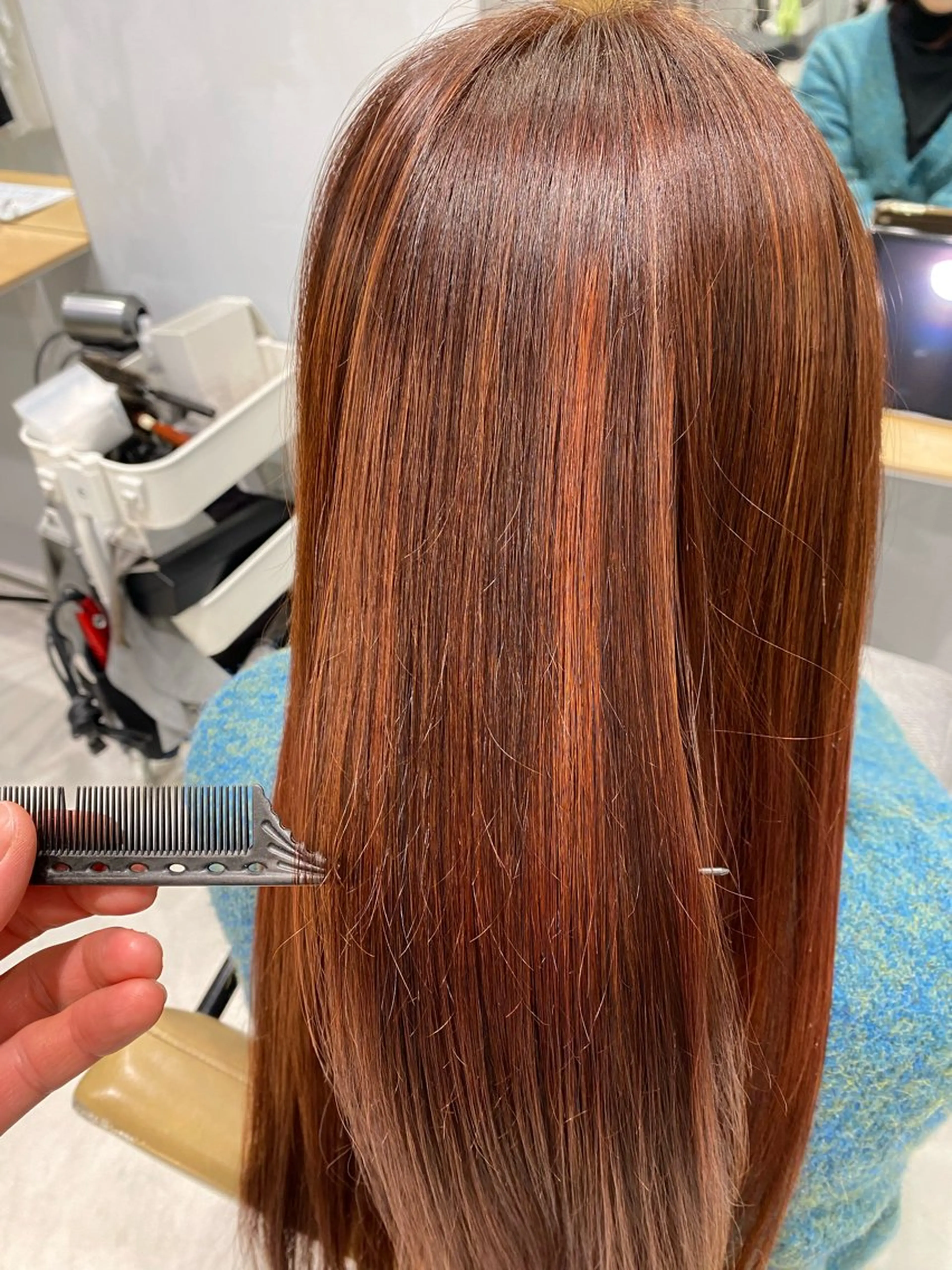 ロング カラー ブリーチ ハイライトカラー ハイライト トリートメント ヘアカラー トリートメント 大関 星翔のヘアスタイル