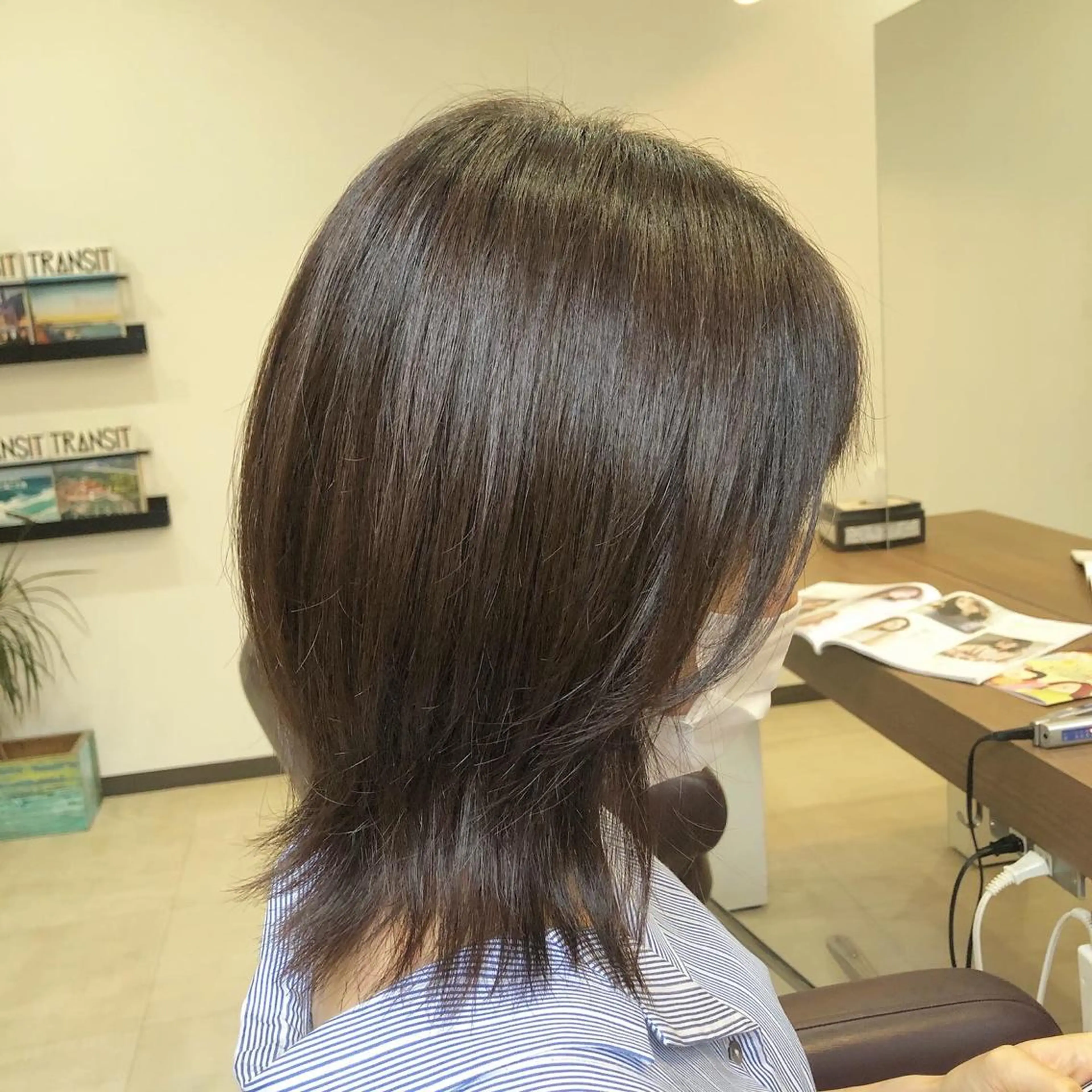 ミディアム くびれヘア ウルフカット SOL .✂︎ 松永李帆のヘアスタイル