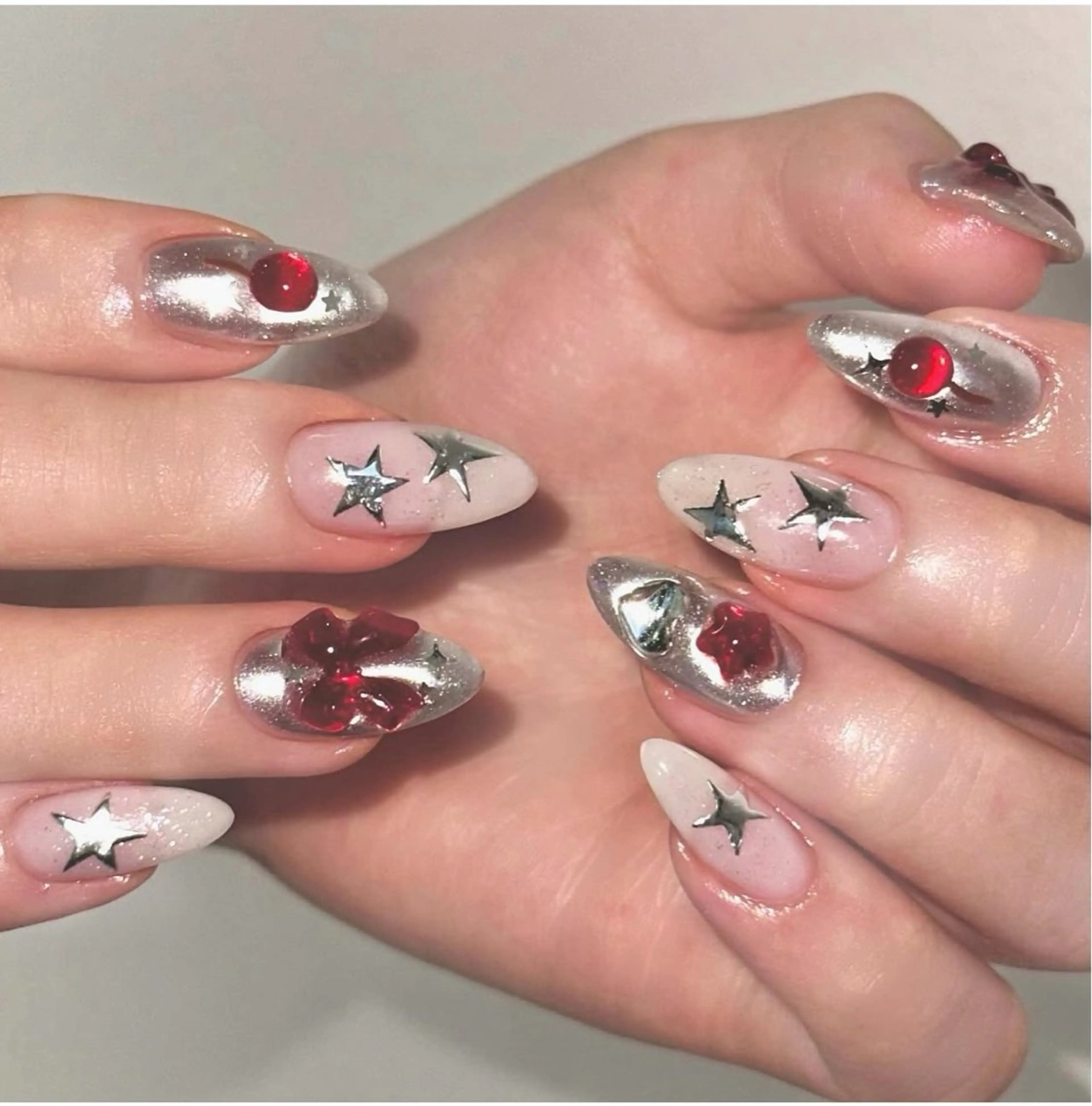 ネイル 韓国ネイル 持ち込み ニュアンスネイル ネイルチップ ハンドネイル TABI ANA.CHUOのネイルデザイン