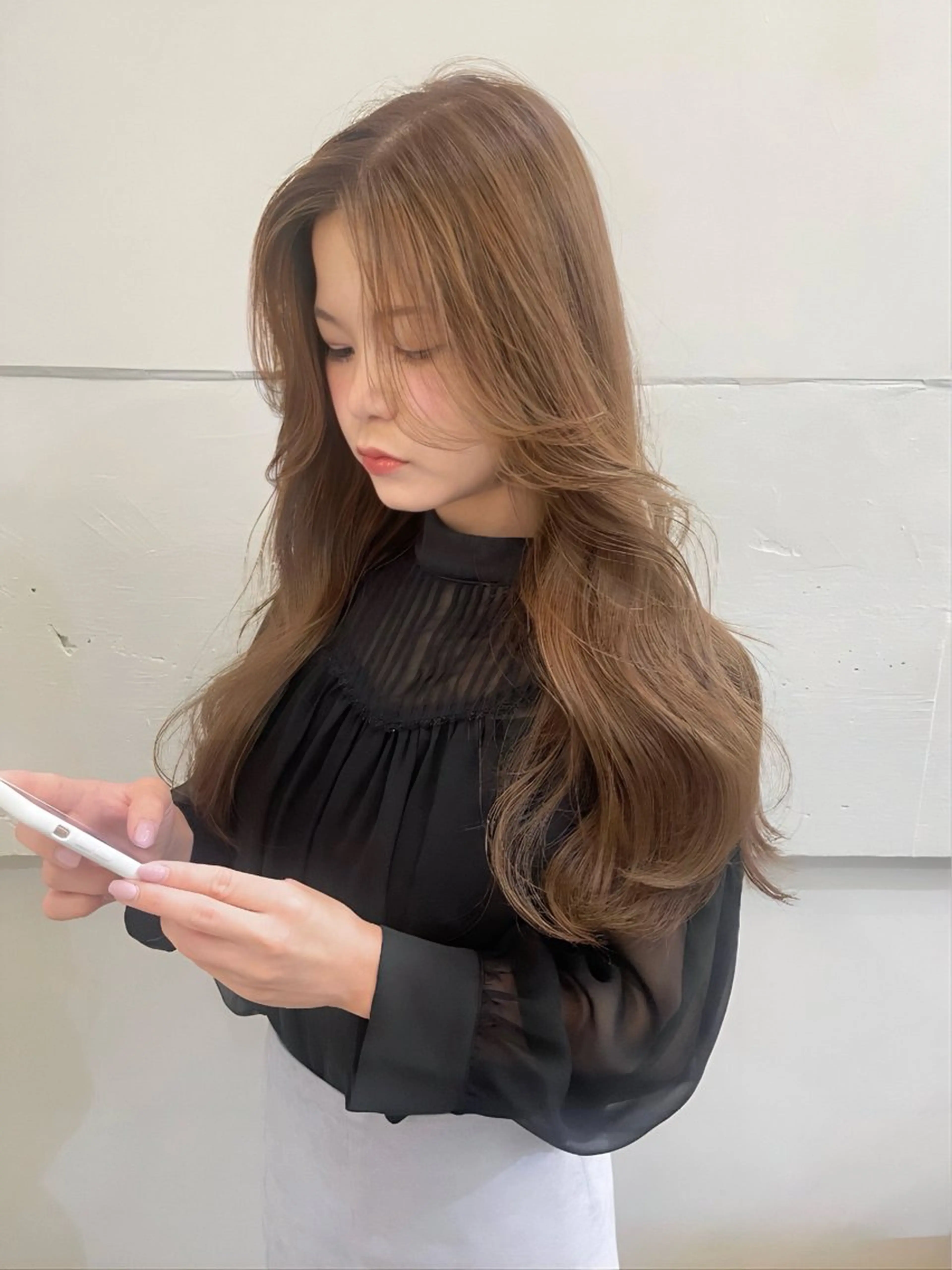 ロング カラー カット ヘアカラー トリートメント 横浜/レイヤーカット /韓国ヘア/佐藤記正のヘアスタイル