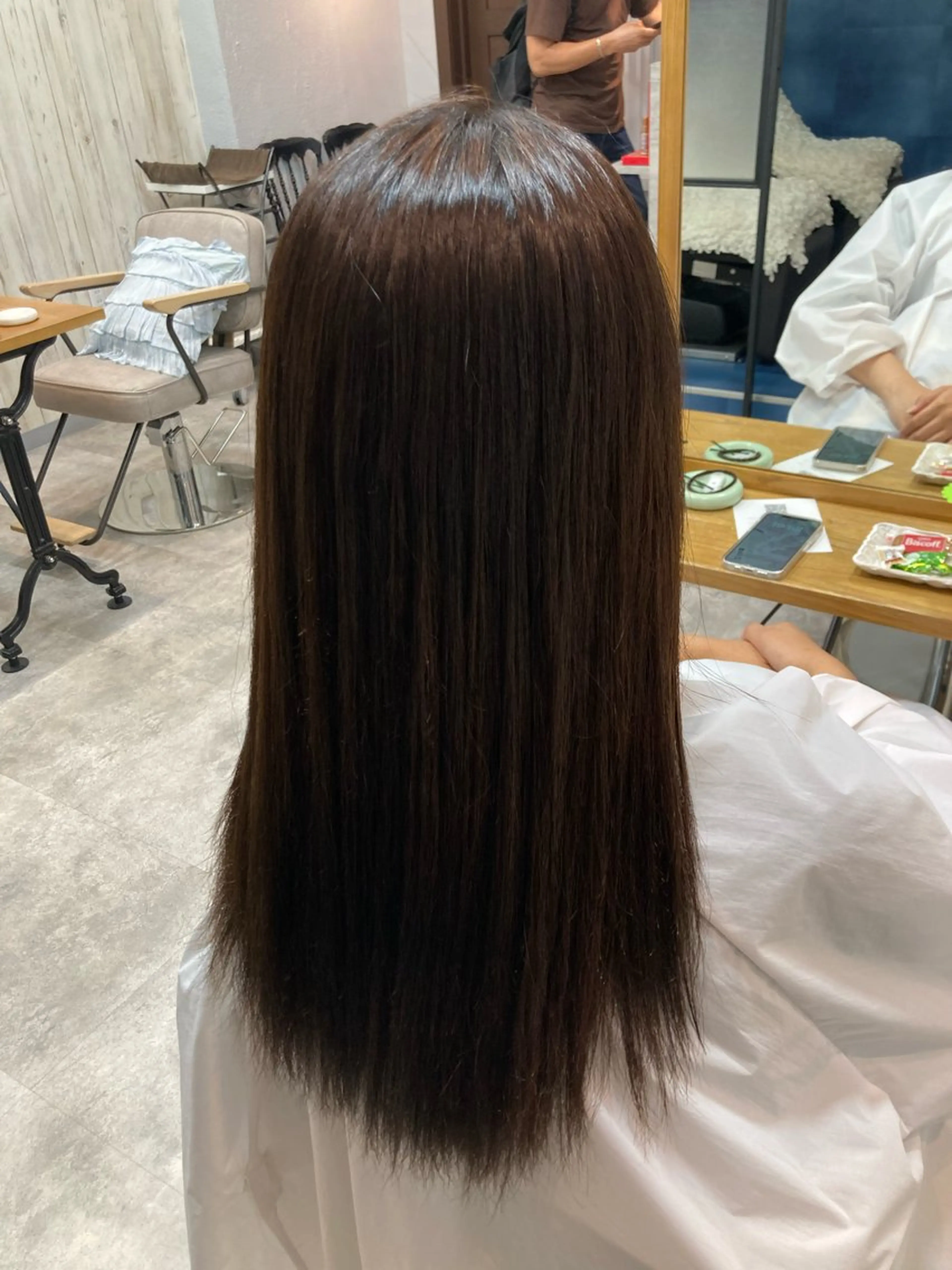 ロング 暖色カラー💞 菊地しおんのヘアスタイル