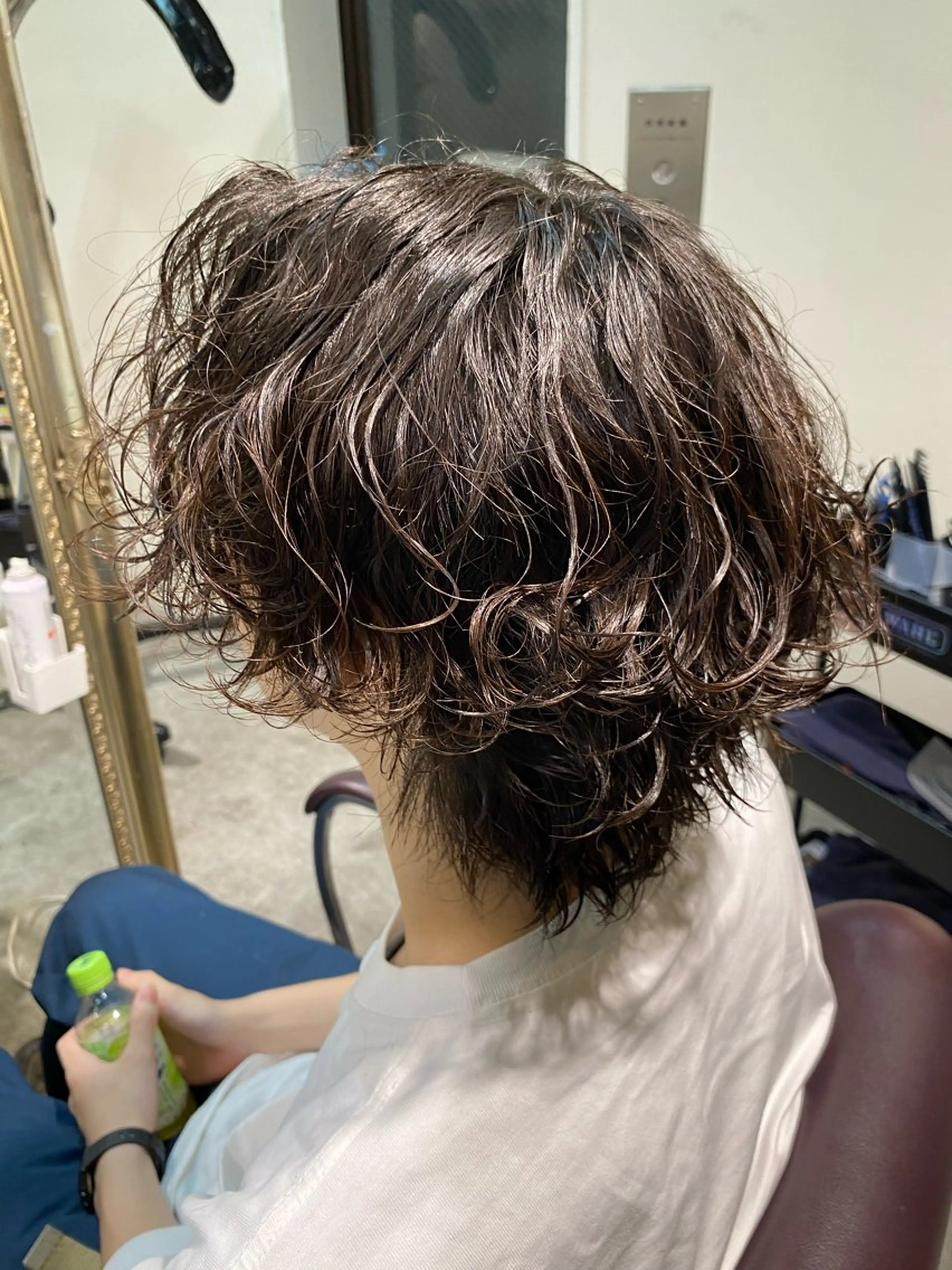 パーマ メンズ パーマ特化/フェザー パーマシャドウ/真生のヘアスタイル