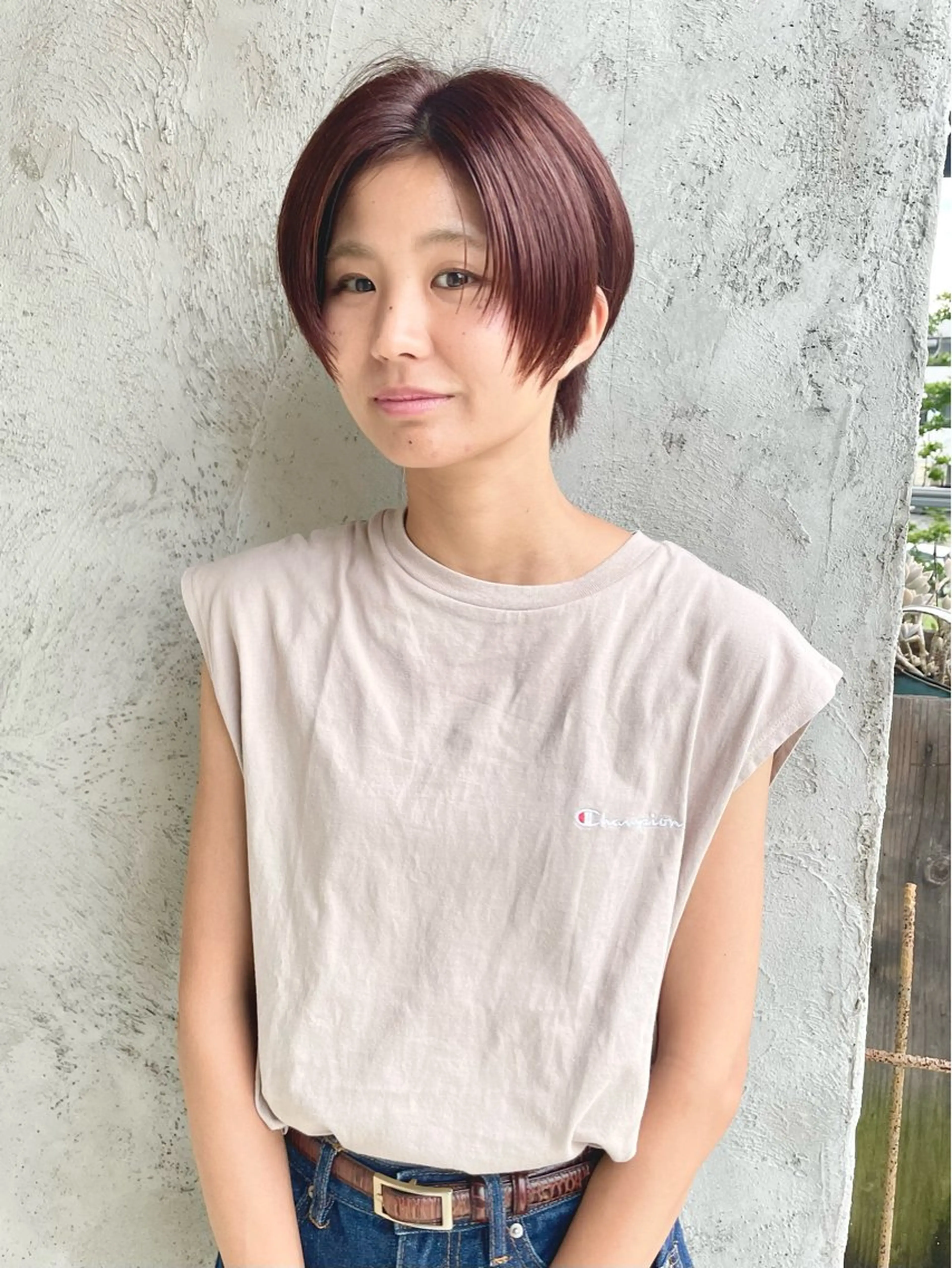 ショート カラー 岡田 恭明のヘアスタイル