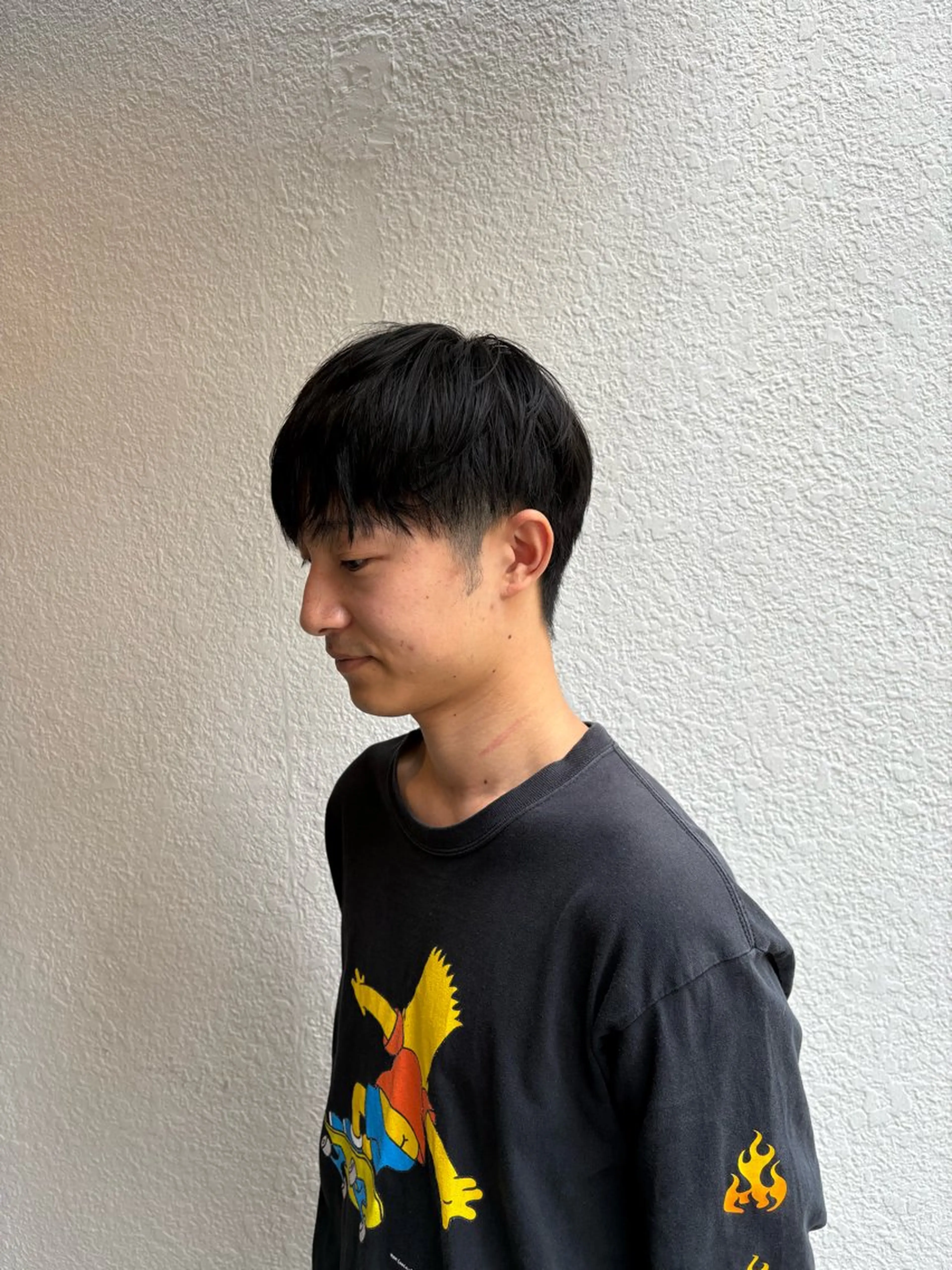 メンズ カット 透明感カラー♡はるか 髪質改善ボブレイヤーのヘアスタイル