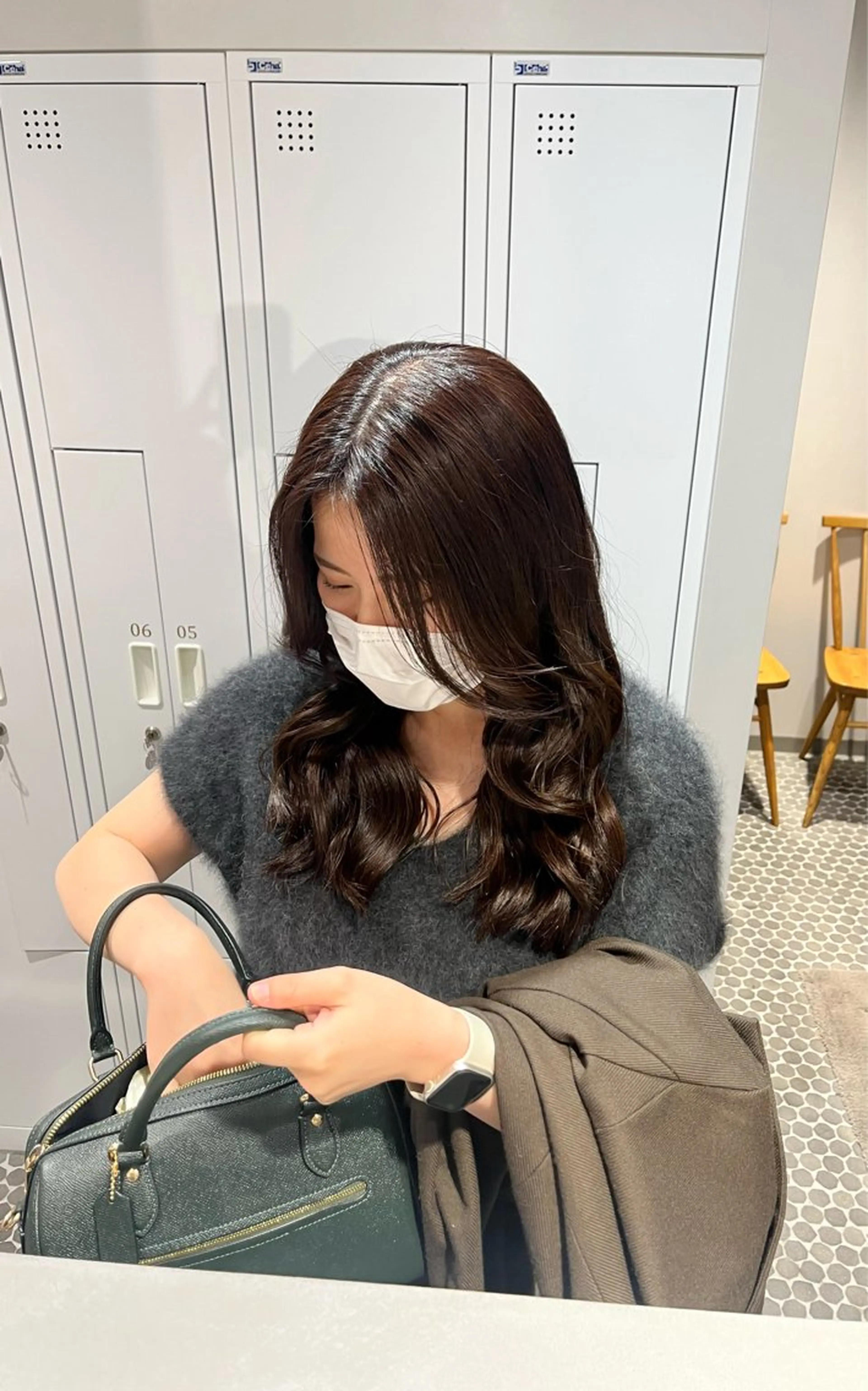 セミロング カット ヘアカラー トリートメント 大宮レイヤーカット× 透明感カラー　rioのヘアスタイル