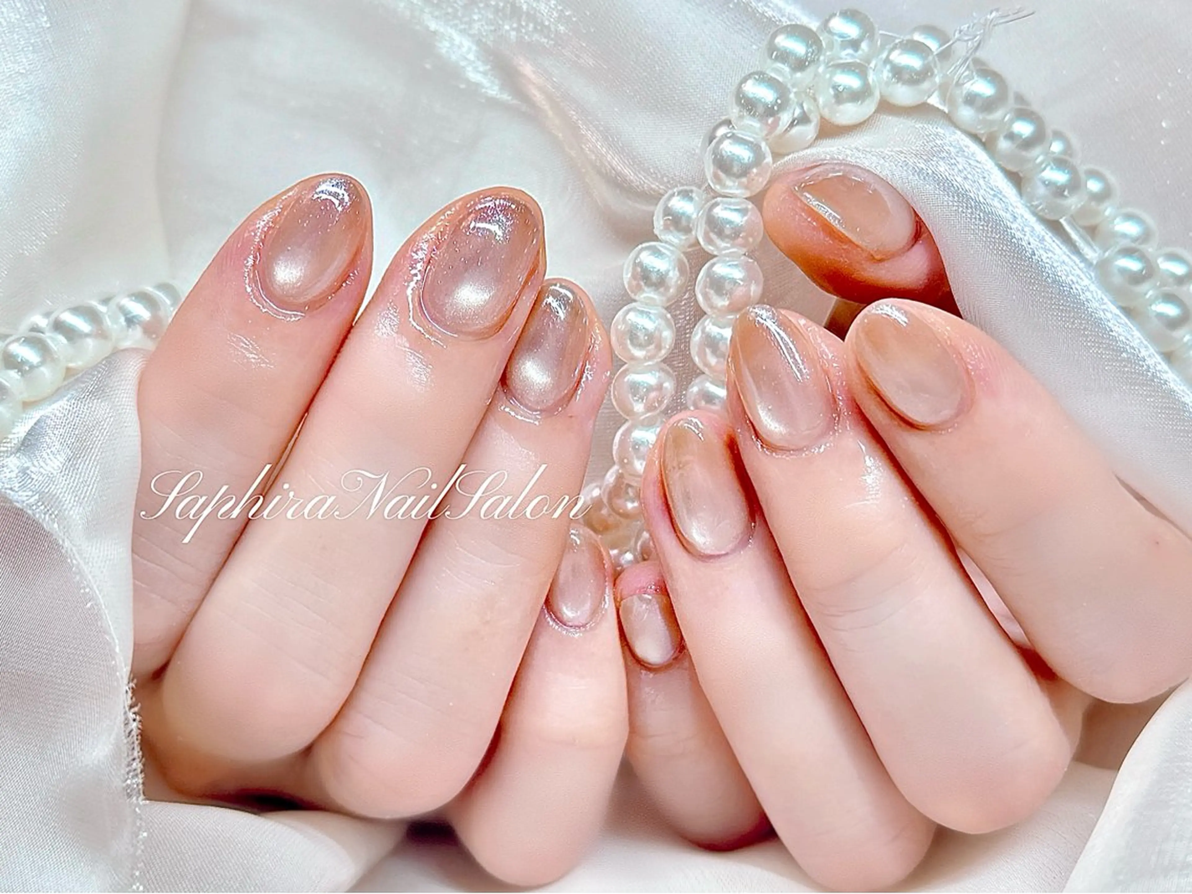カラー ハンドネイル Saphiraネイル サロン錦糸町のネイルデザイン