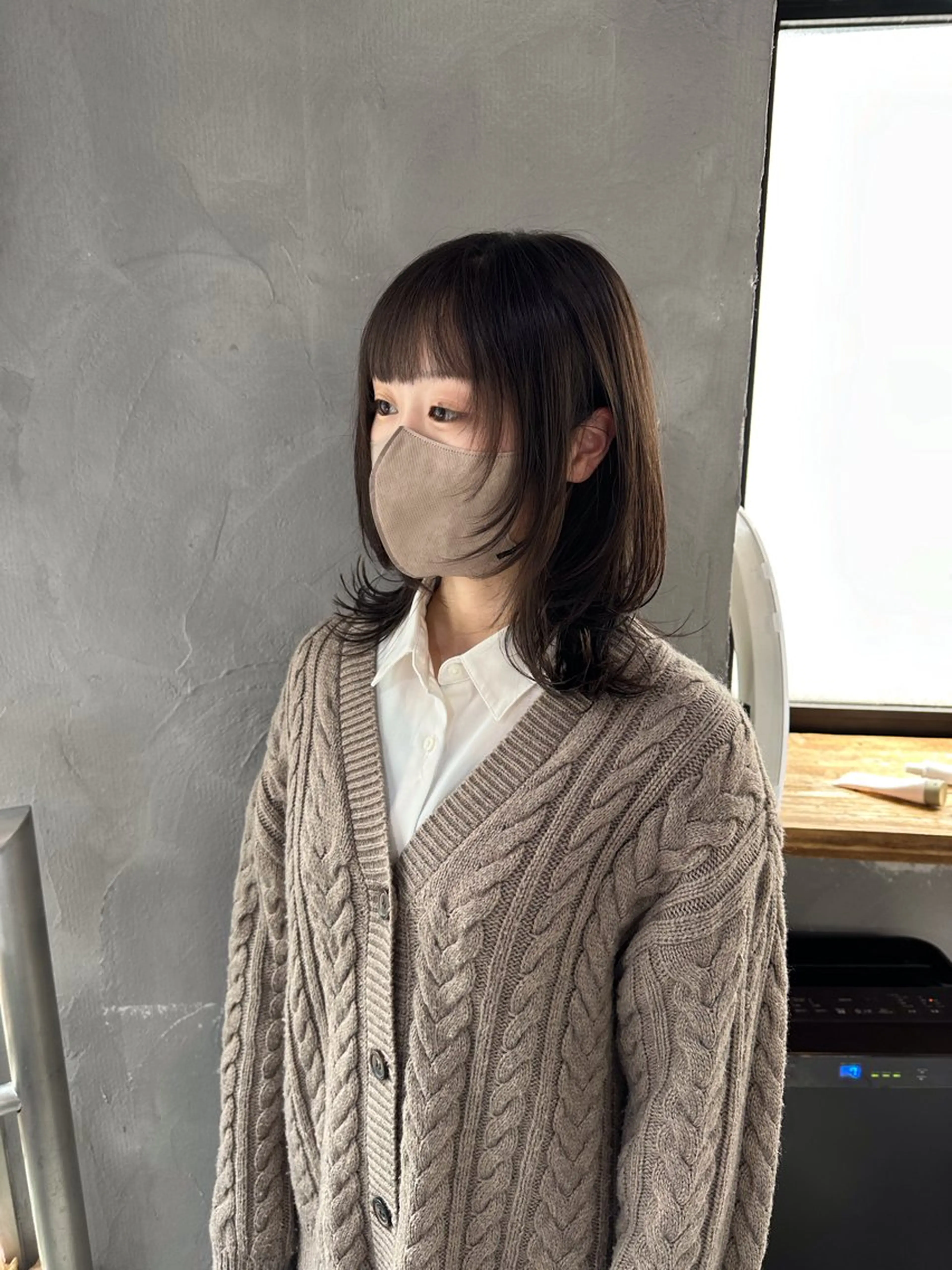 セミロング 外ハネヘア ウルフカット ウルフ/レイヤー🪐 MANAのヘアスタイル