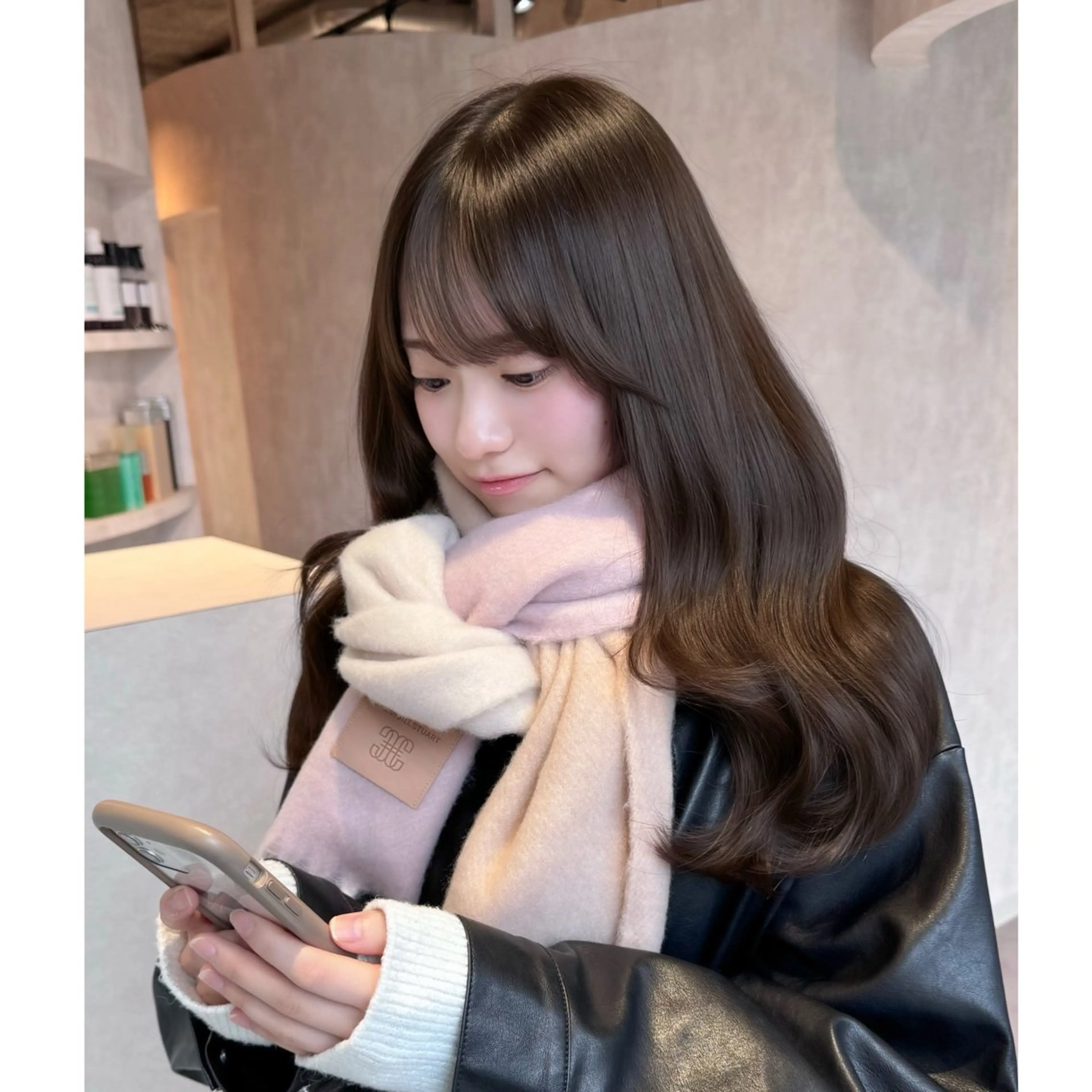 ロング カラー ブリーチ ヘアカラー miyu /トレンド カラー×艶髪のヘアスタイル