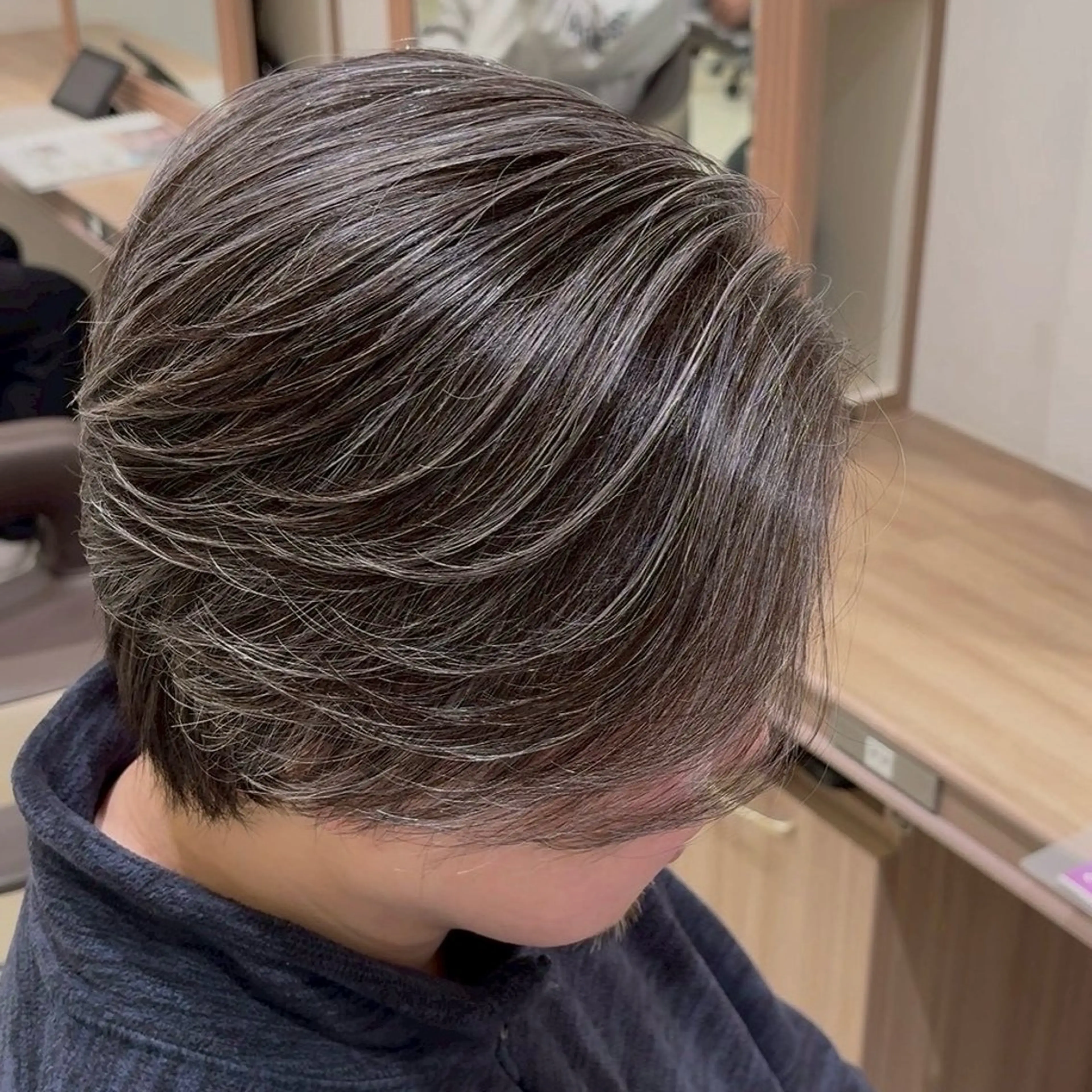 ショート カラー メンズ メンズハイライト ハイライトカラー ハイライト メンズハイライト × perm Runoのヘアスタイル