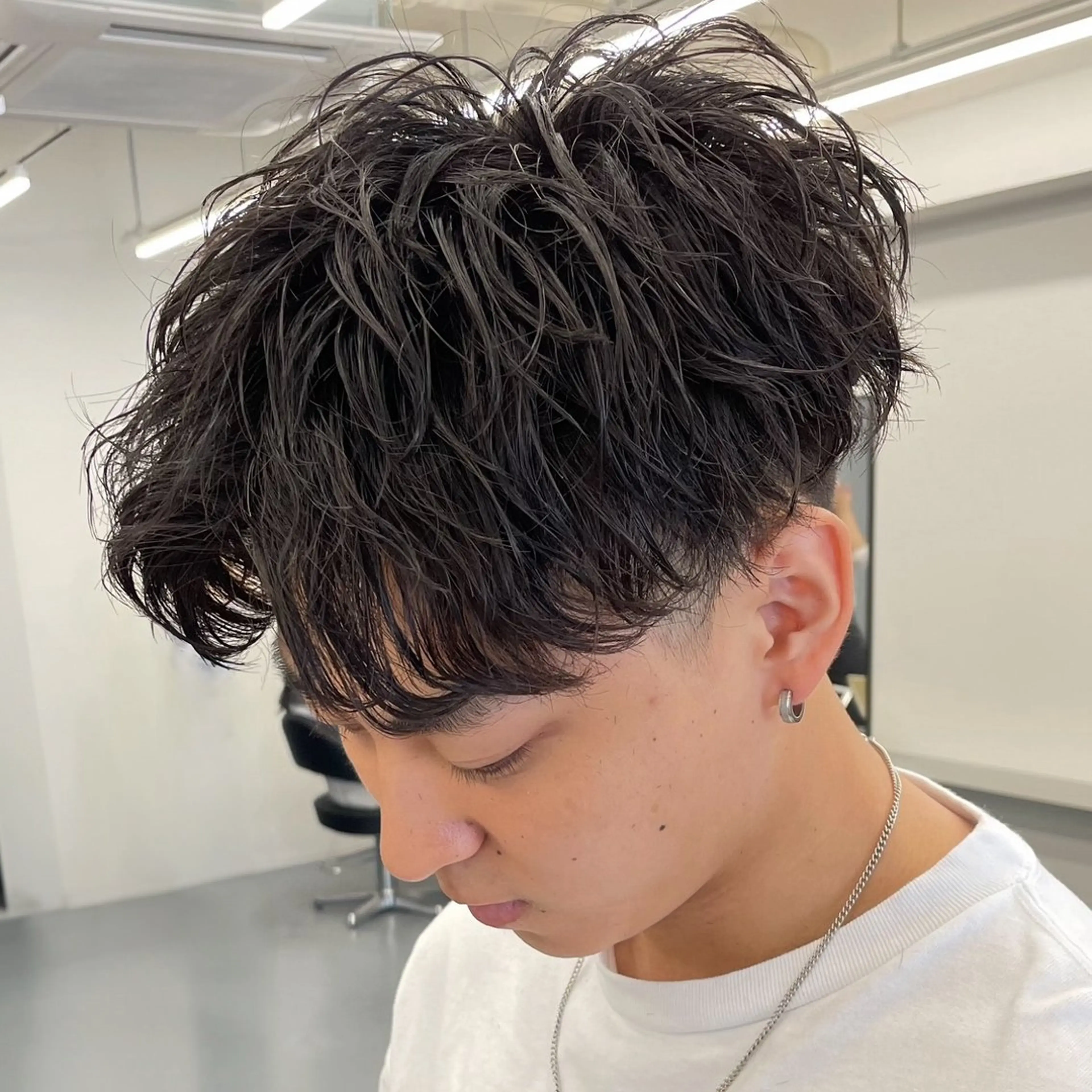 ショート パーマ メンズ カット パーマ トリートメント メンズパーマの人 KAZUのヘアスタイル