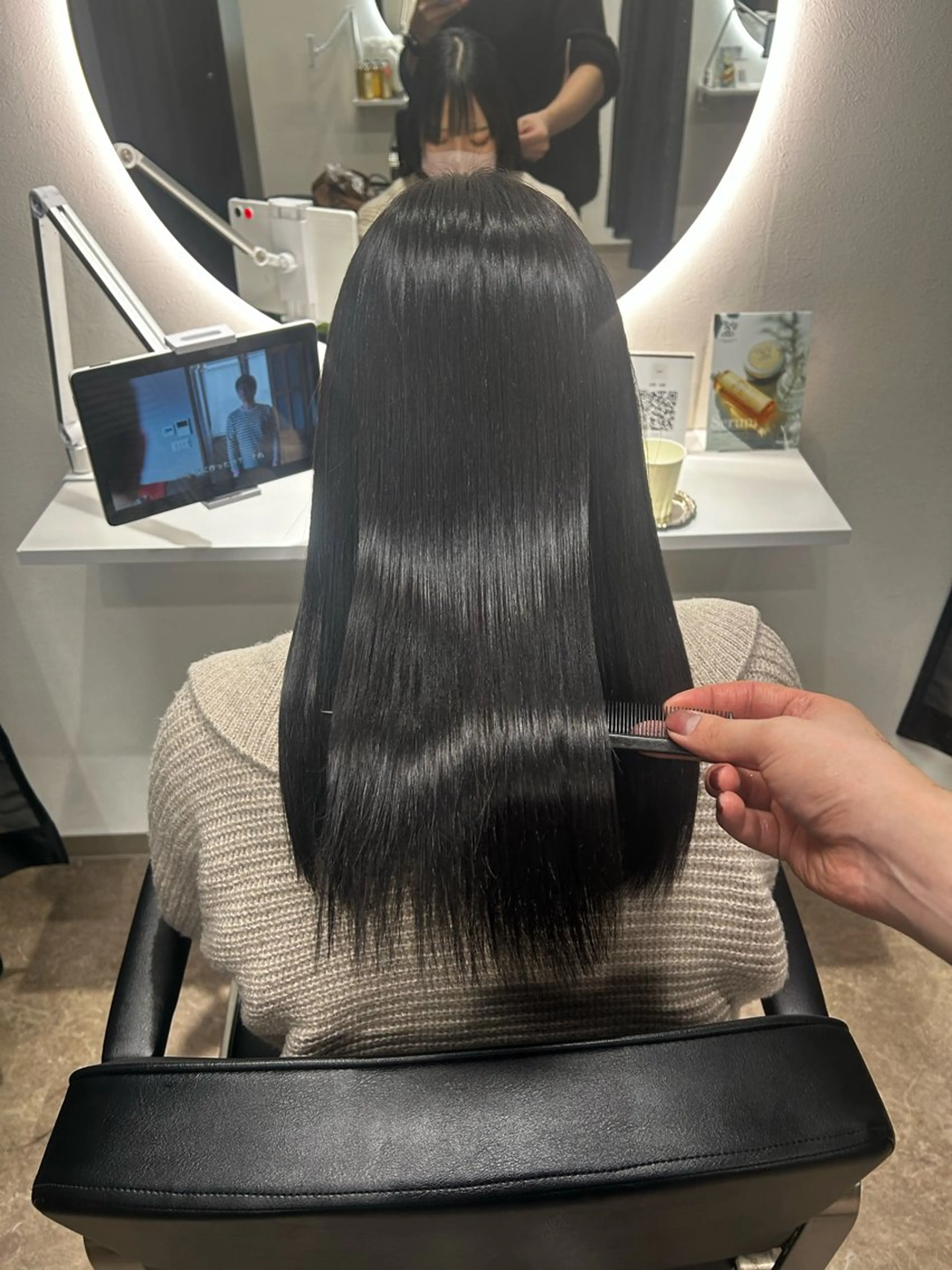 ミディアム 髪質改善 カット 縮毛矯正 Licol所属・4月期間限定 今だけクーポンありのヘアスタイル