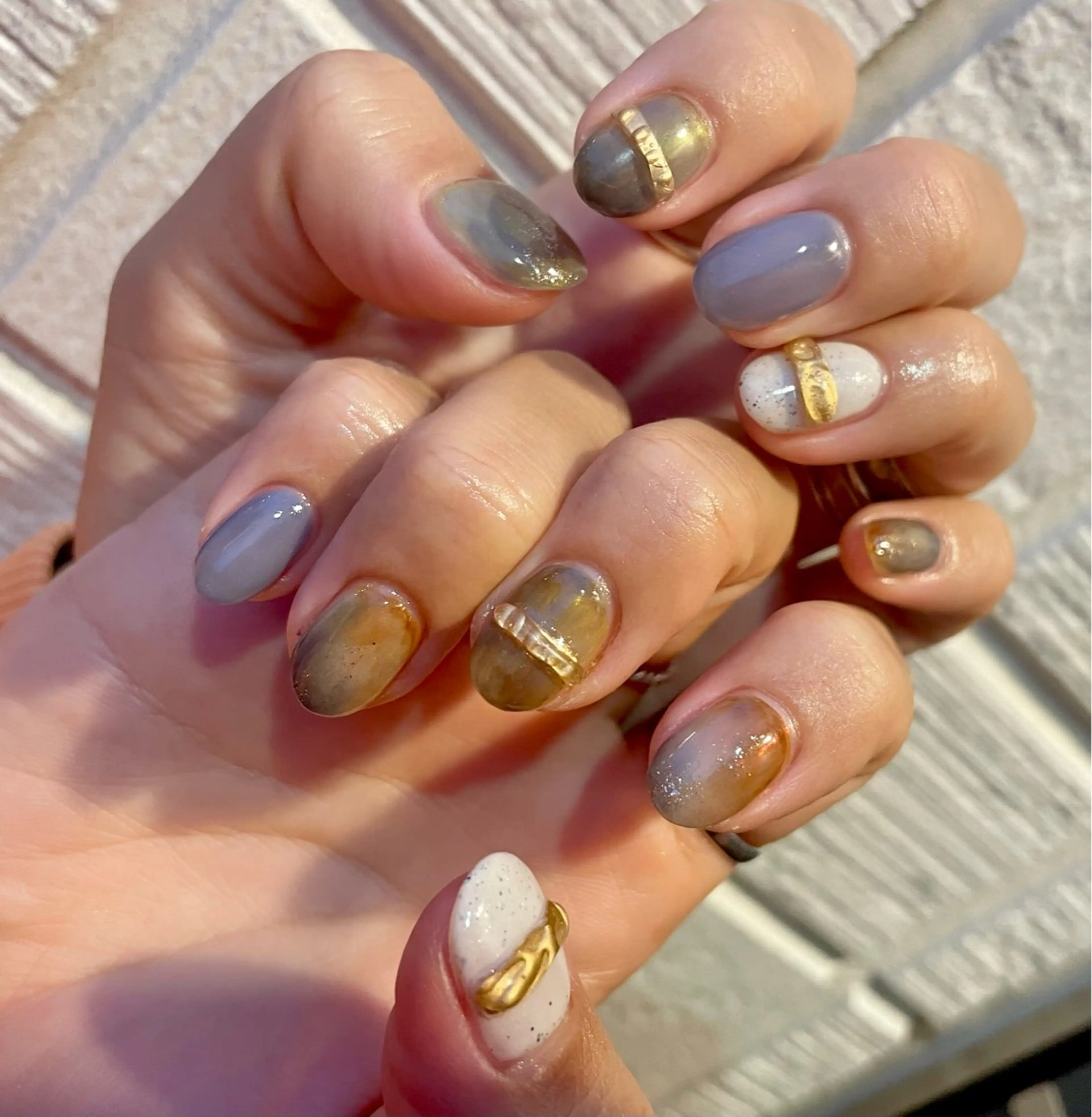 ネイル 持ち込み ニュアンスネイル ハンドネイル BEAUTY GARDEN 【nail salon unseul】所属・nana .のネイルデザイン