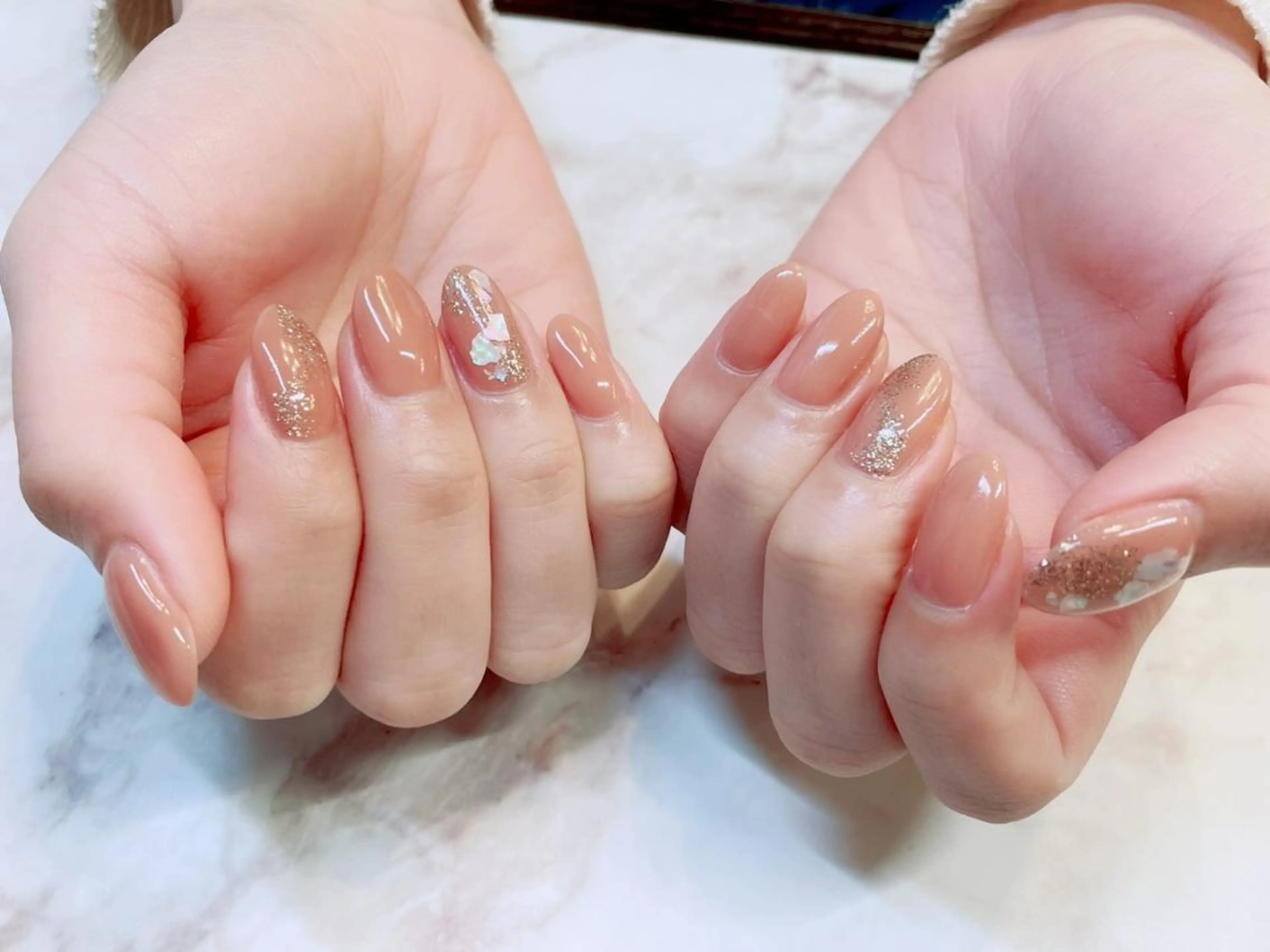 ネイル アートネイル ジェルネイル ニュアンスネイル パラジェル Nailist Honamiのネイルデザイン