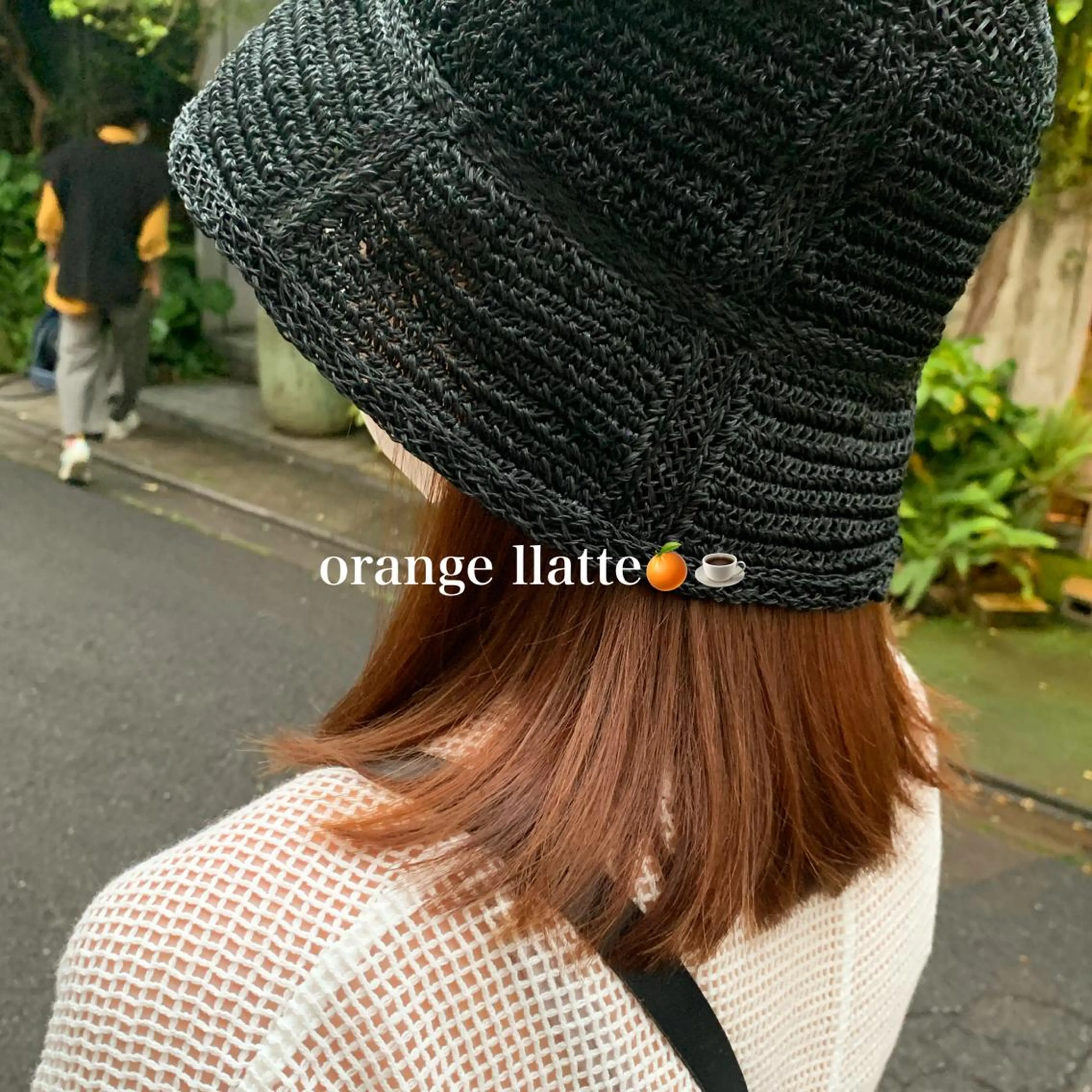 ミディアム カラー ブリーチ ブリーチなしカラー オレンジ HARUKA ♡モデル募集中♡のヘアスタイル