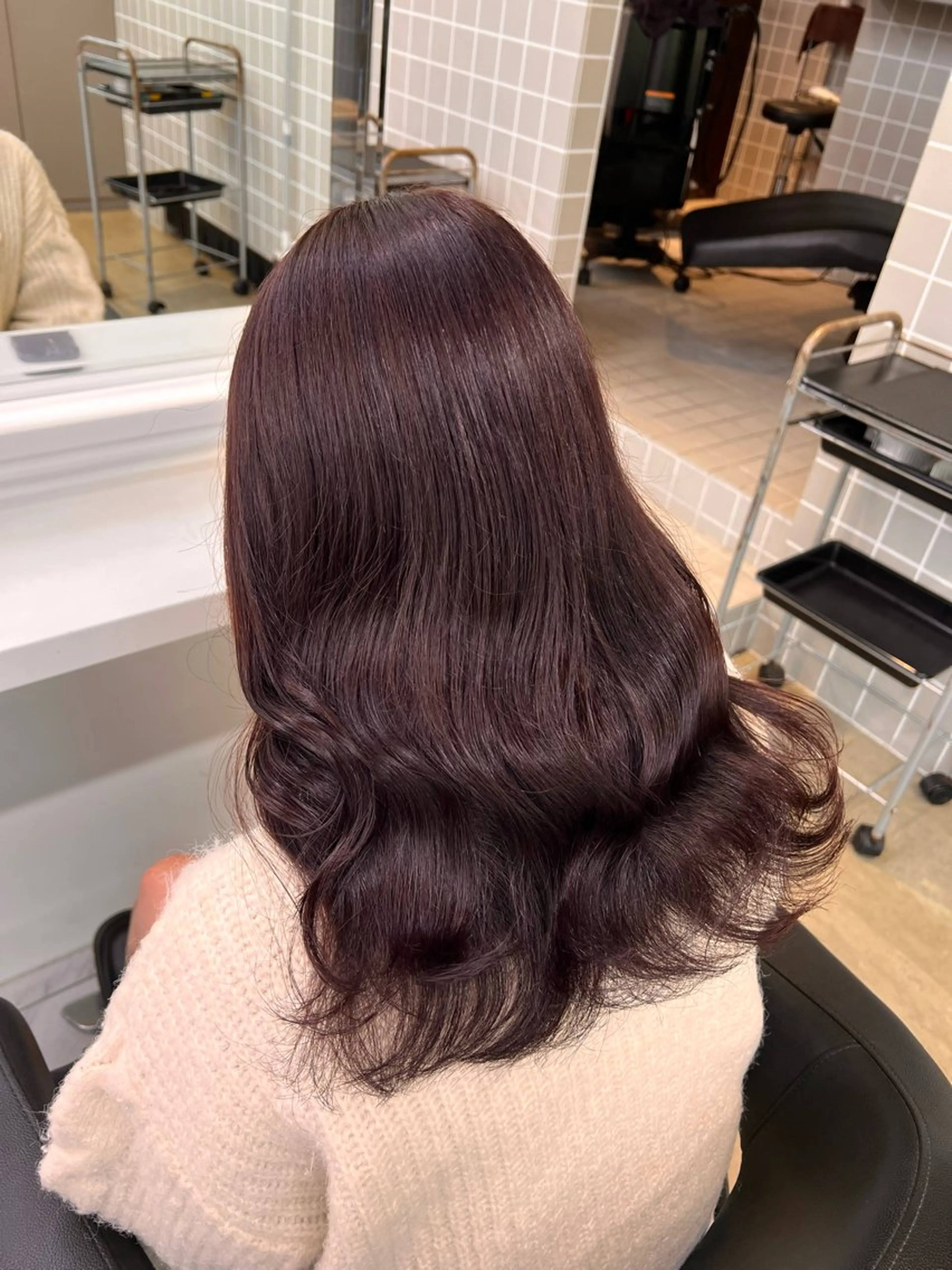 セミロング 💖札幌カラー 指名No.1💖玲奈のヘアスタイル