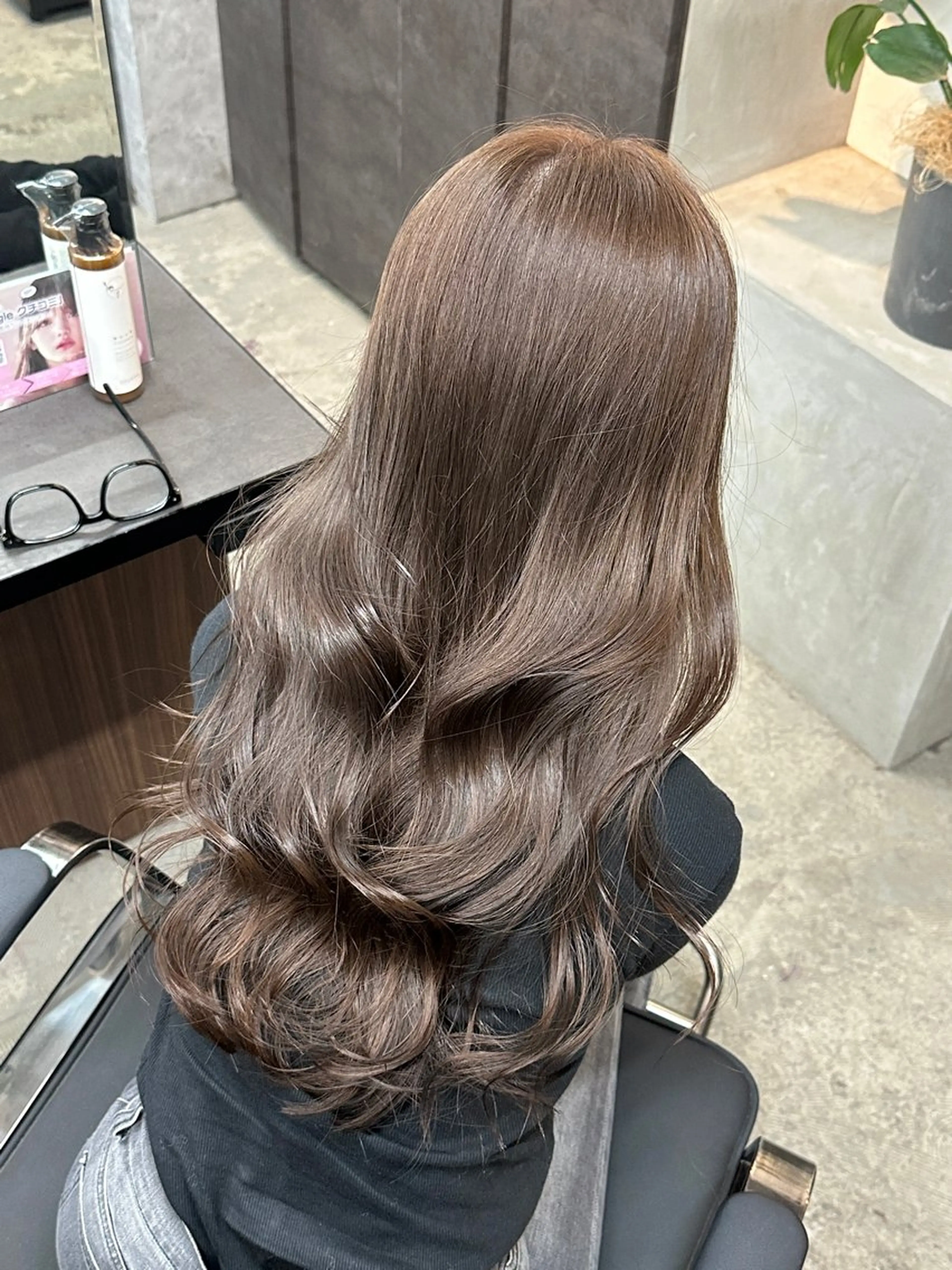 ロング カラー ブリーチ ダブルカラー ブリーチなしカラー カット ヘアカラー トリートメント 美髪/ブリーチなし ダブルカラー/ユウゴのヘアスタイル
