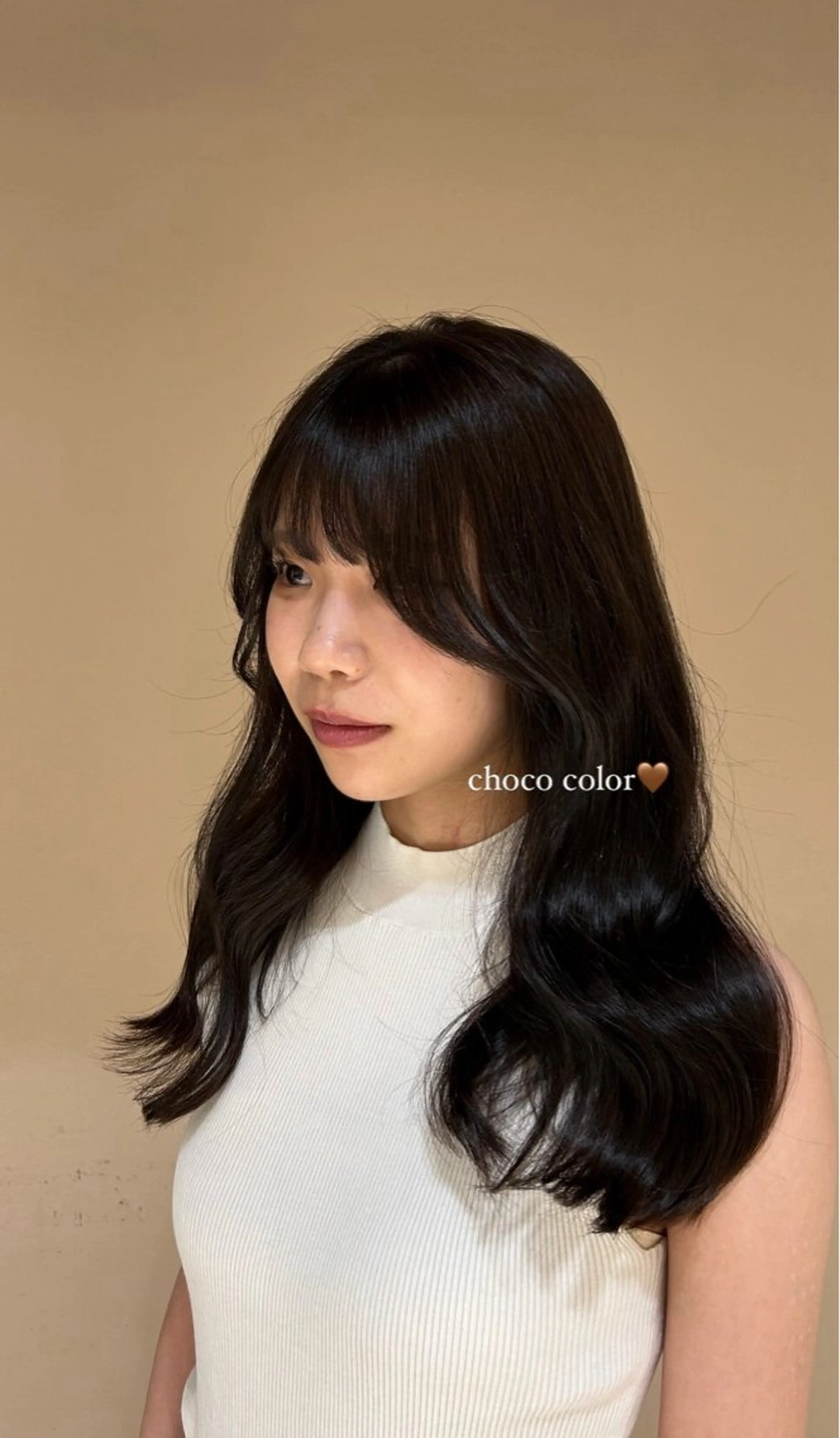 セミロング ヘアカラー トリートメント 韓国ヘア/顔周り ヘアセット/加藤優里のヘアスタイル