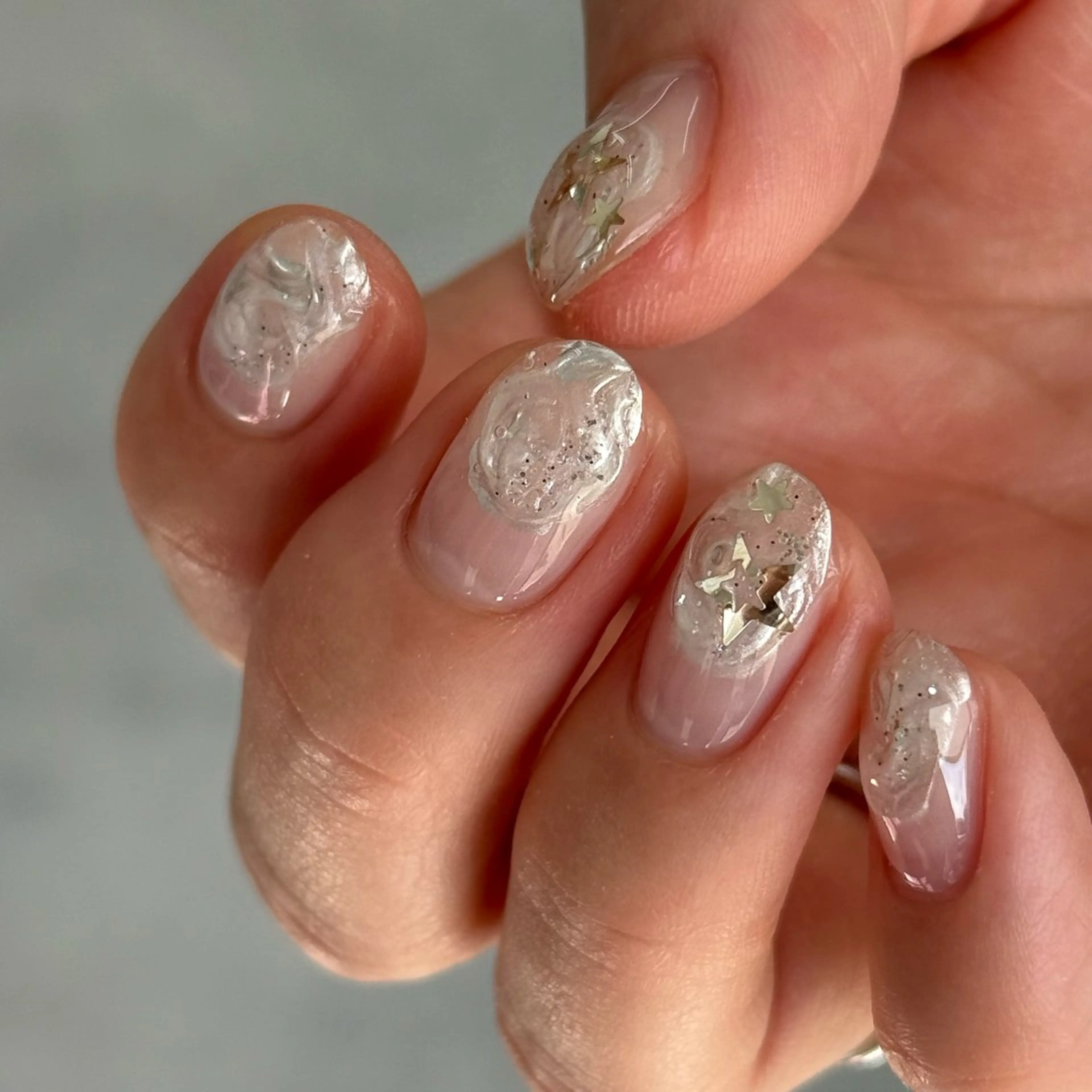 ネイル アートネイル ニュアンスネイル オフィスネイル シンプルネイル 【 mio. 】 Aoiのネイルデザイン