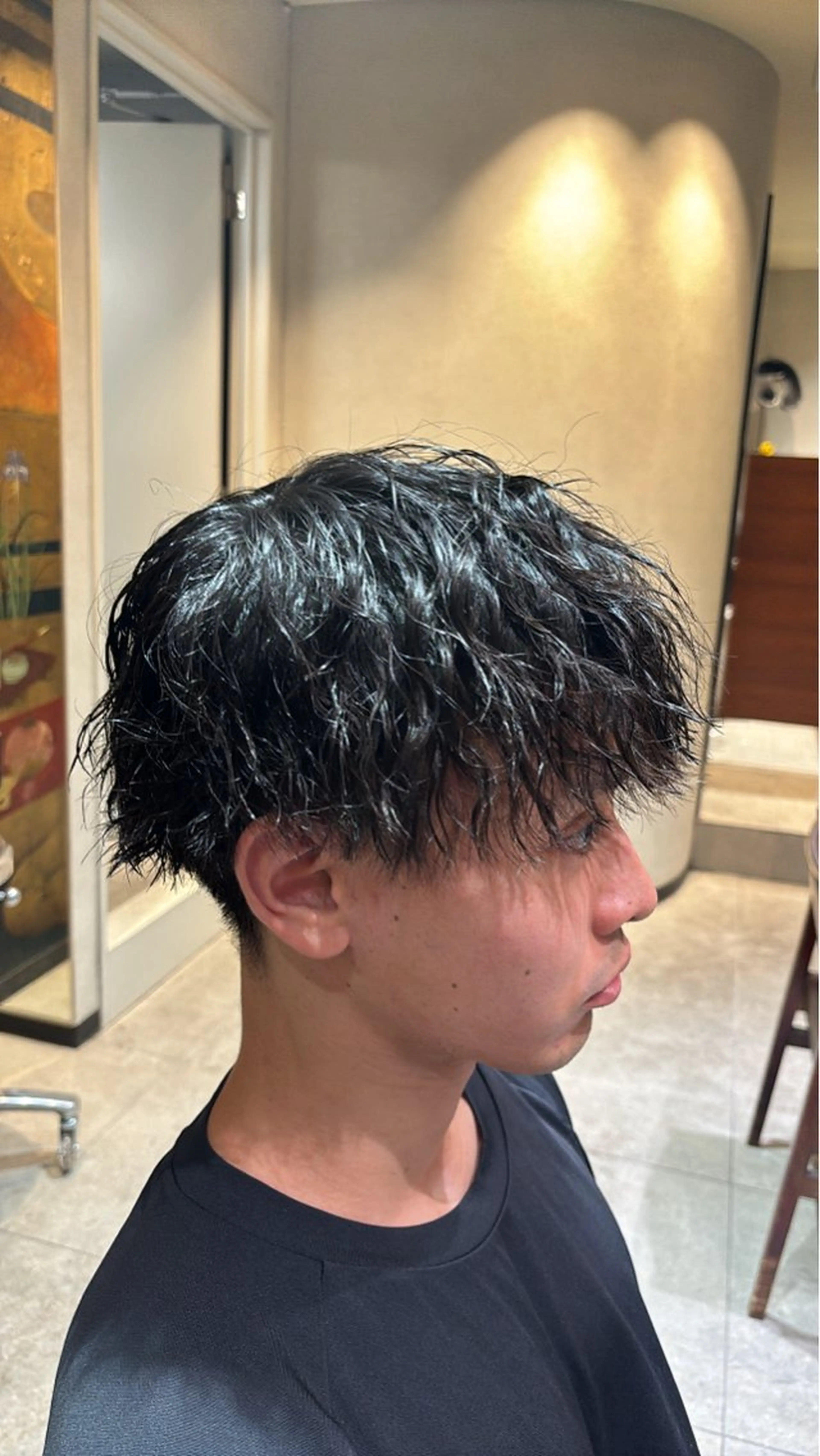 パーマ メンズ 【メンズ限定】原 唯登のヘアスタイル