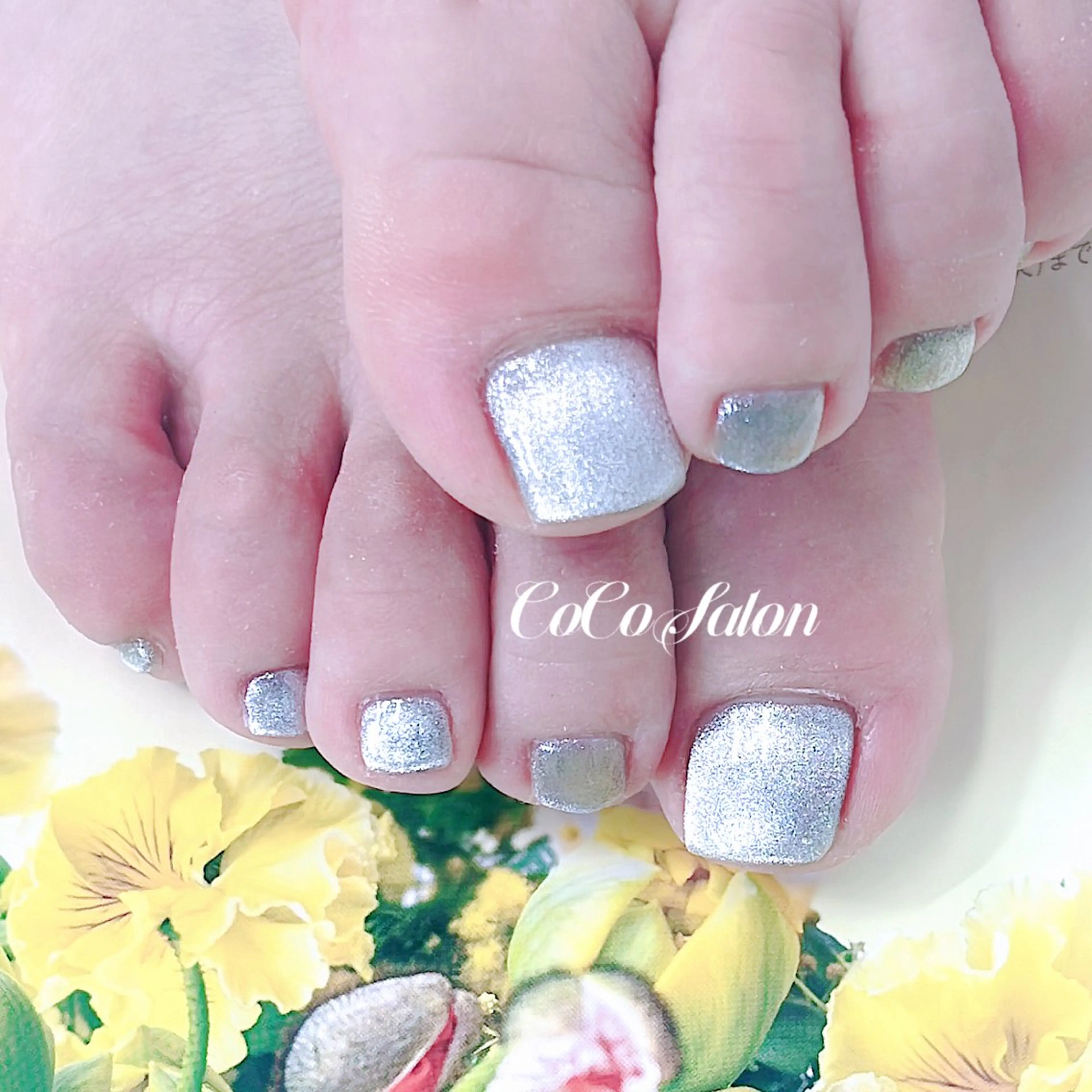 【12周年キャンペーン】フットマグネットネイル　5500円の写真