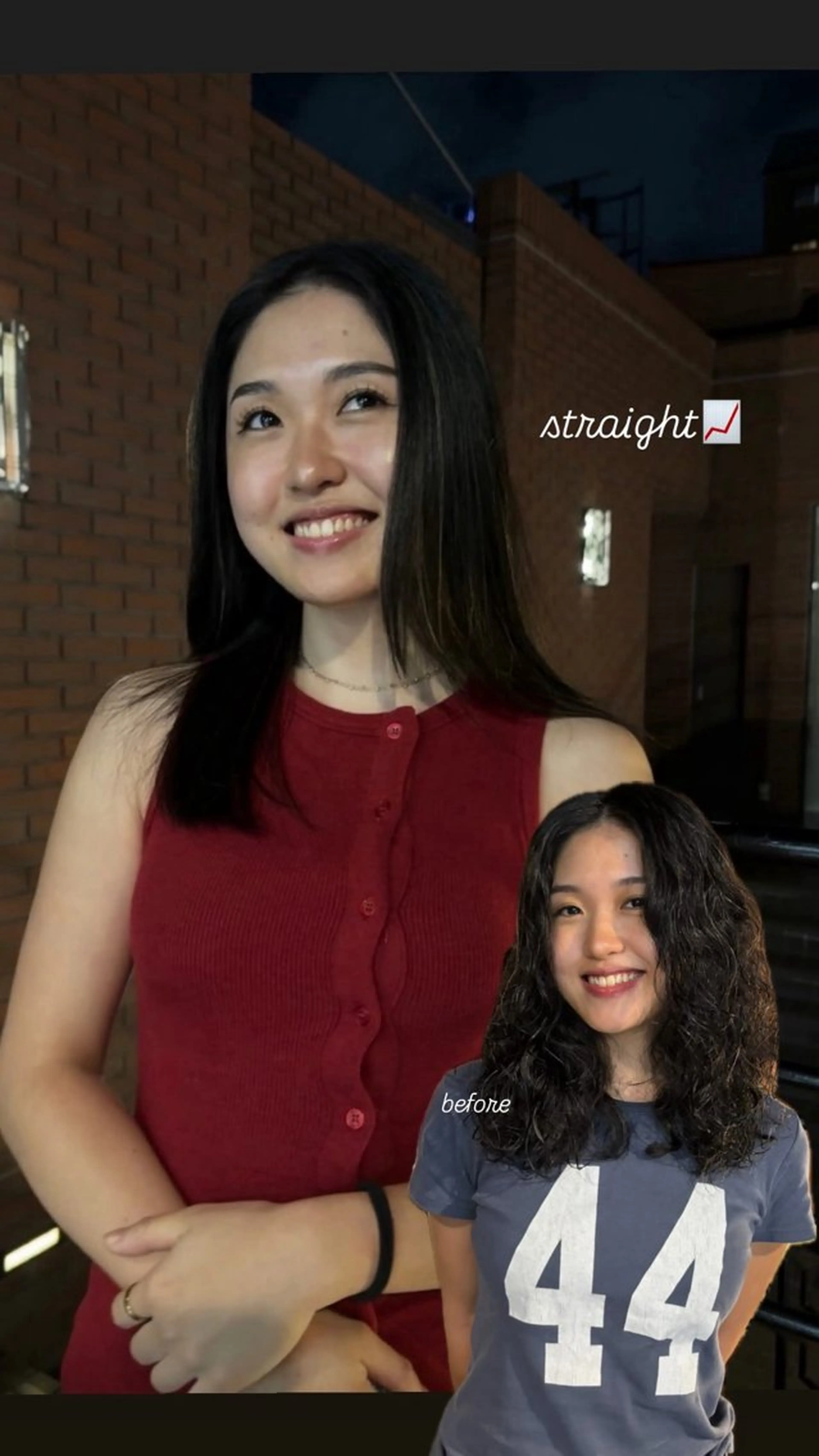 ロング パーマ レイヤーカット 🫒natsuのヘアスタイル