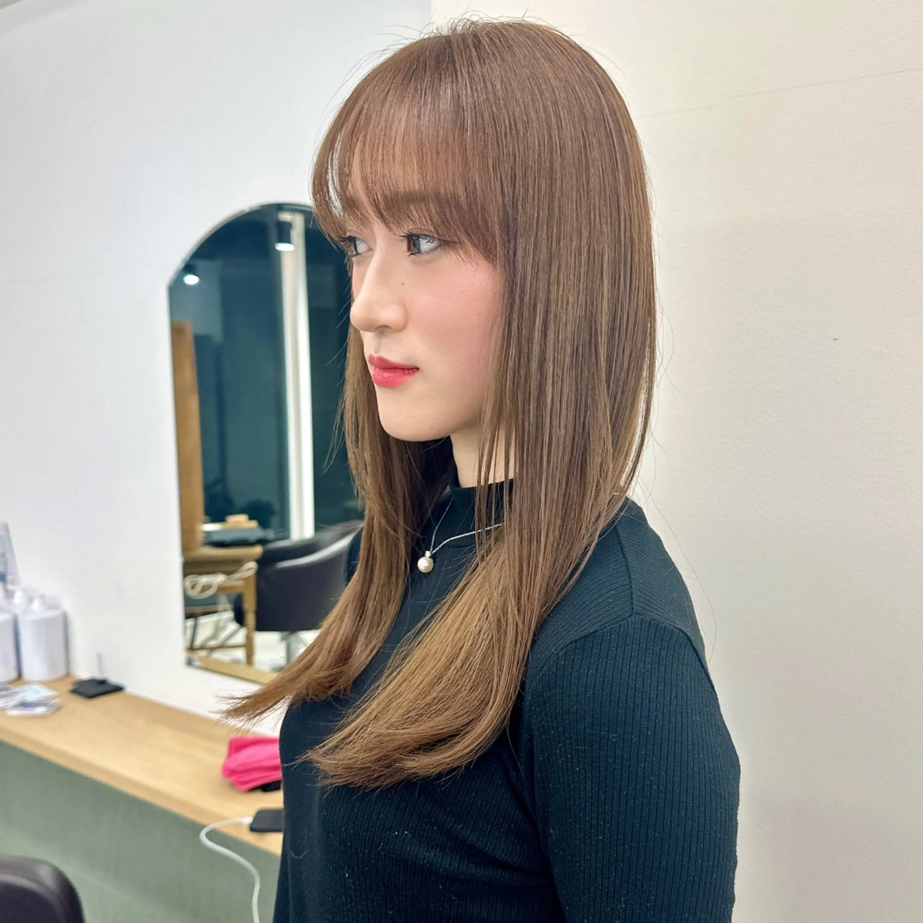 セミロング カラー カット ヘアカラー トリートメント ブリーチなし/レイヤ ー特化🌈Tommyのヘアスタイル