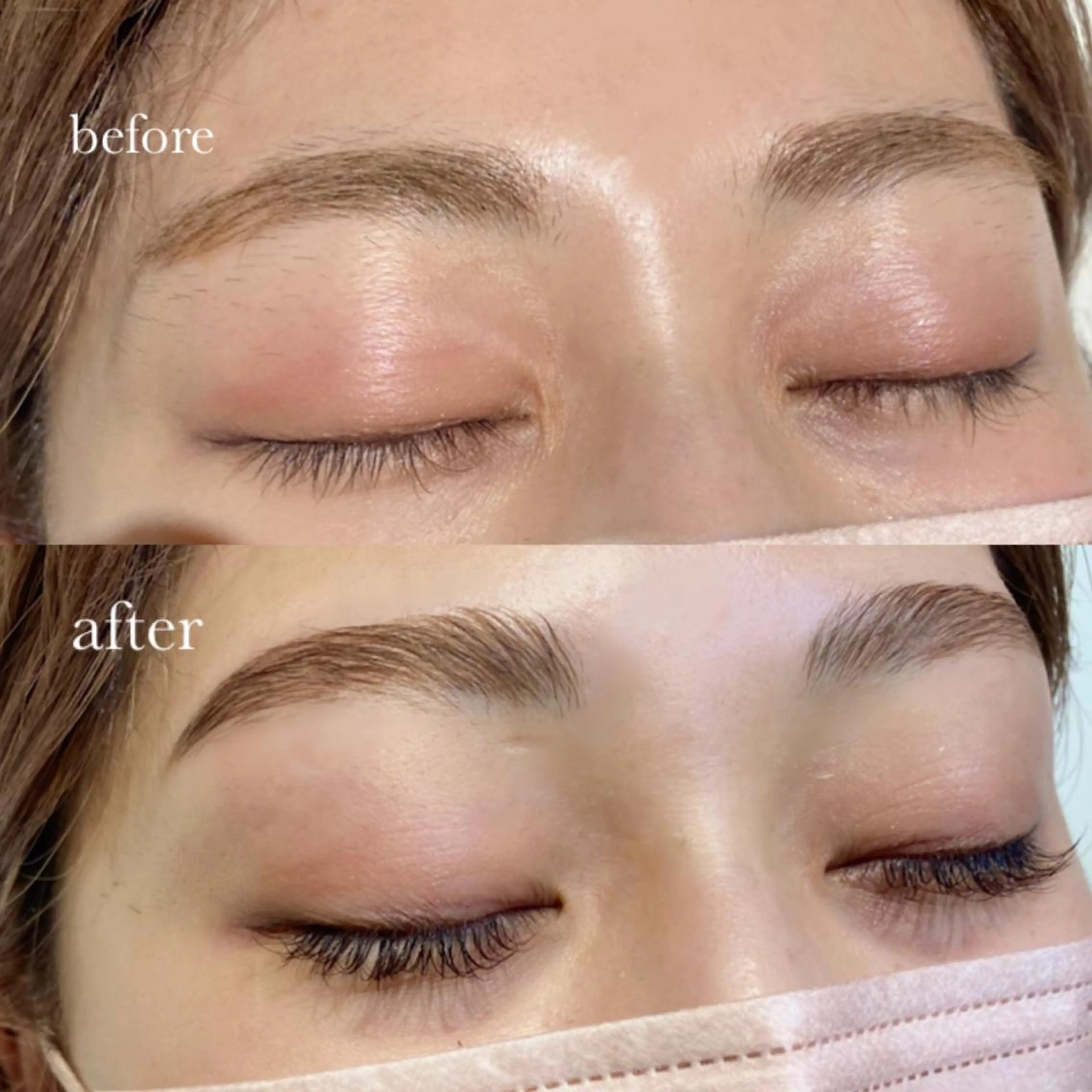 マツエク・マツパ アイブロウ 眉毛ワックス脱毛 カラーマツエク フラットラッシュ Lowen kahoのマツエク・マツパデザイン