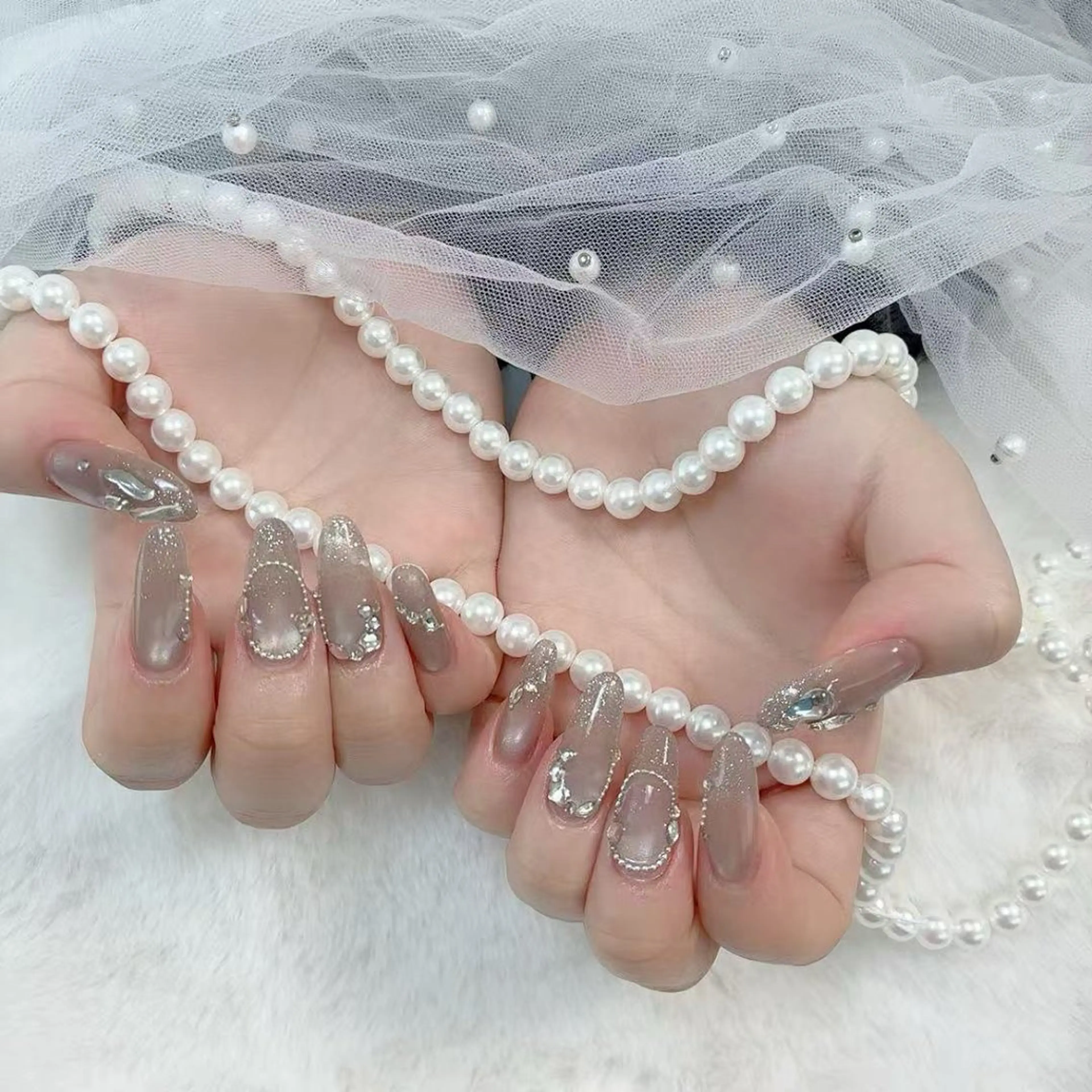 ネイル 持ち込み ハンドネイル B·U Nail大宮 長さだし専門店のネイルデザイン