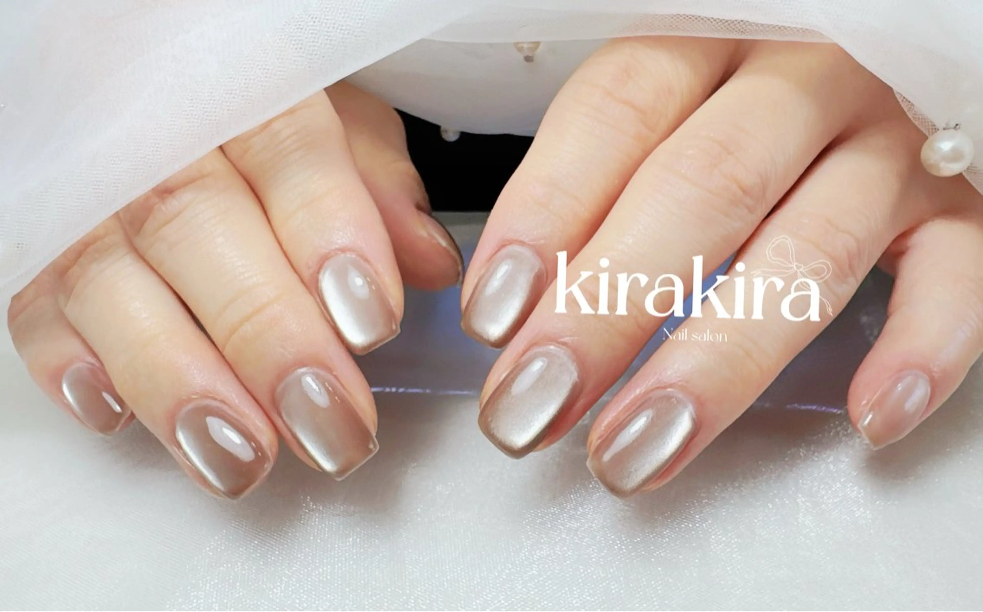 ネイル フットネイル キラキラネイル マグネットネイル シンプルネイル 夏ネイル Kirakira Nail salonのネイルデザイン