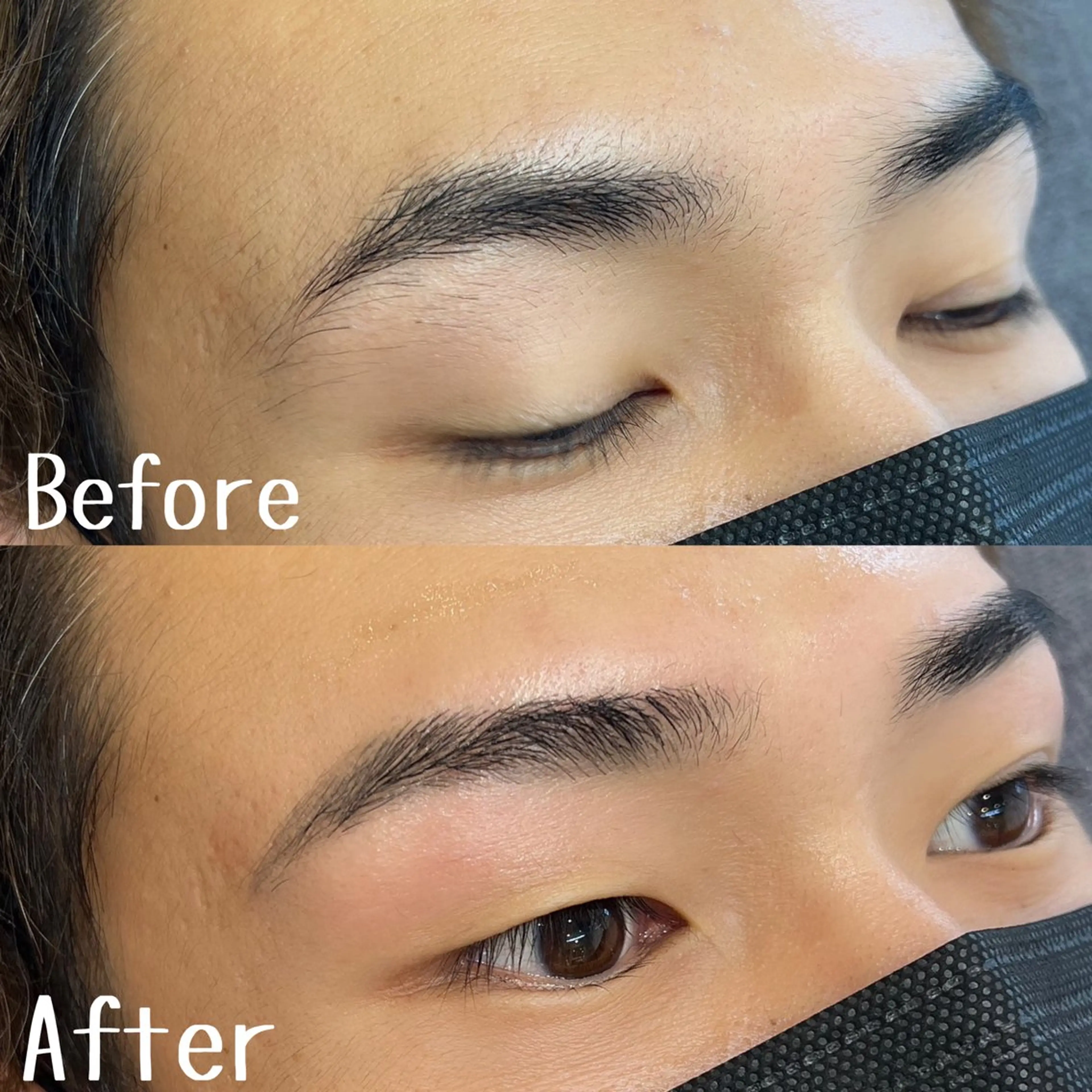 アイブロウ メンズアイブロウ 眉毛ワックス脱毛 西脇 有紀のエステ・リラクイメージ