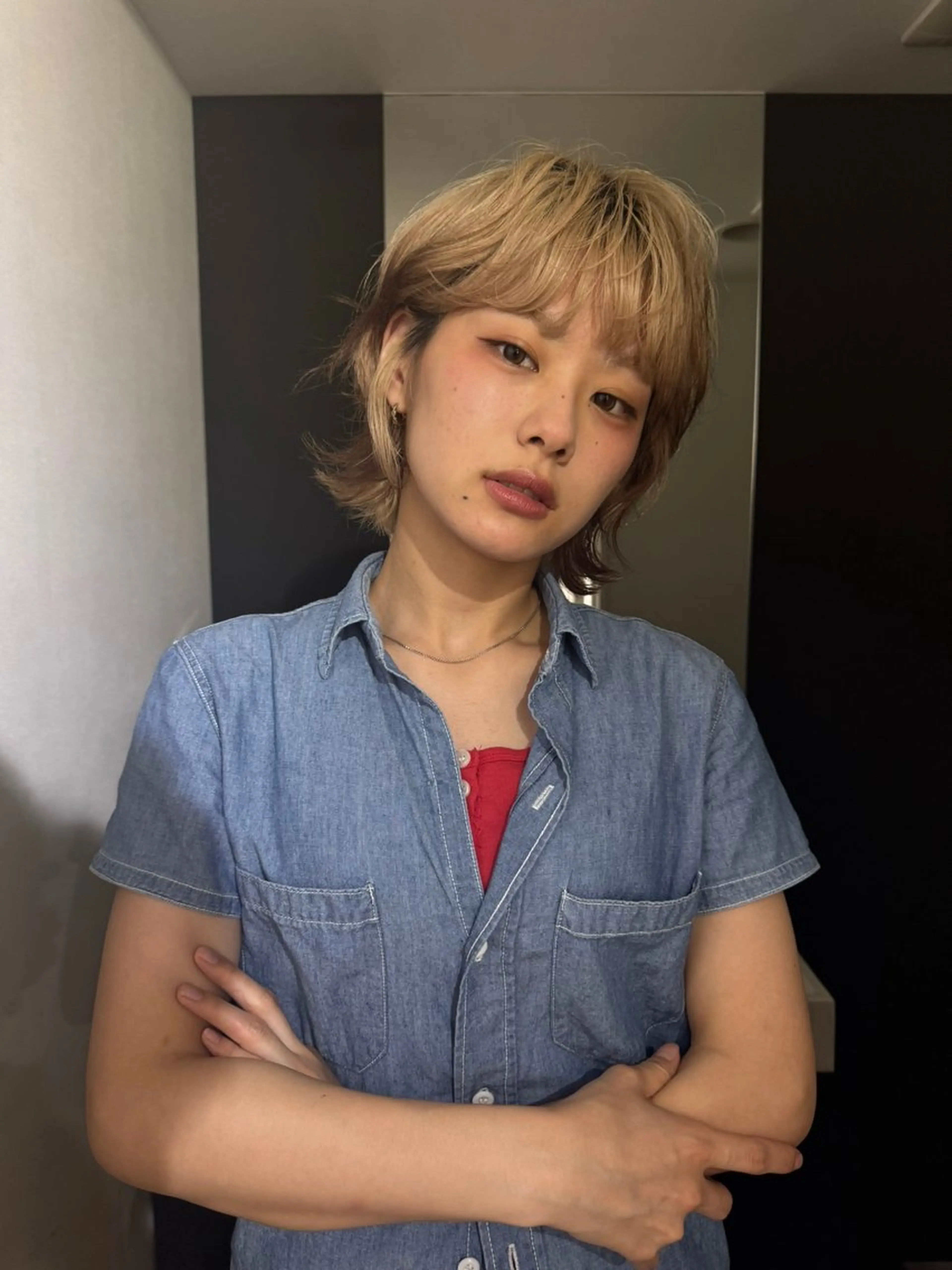 カラー 海外風ニュアンス パーマ/たいきのヘアスタイル