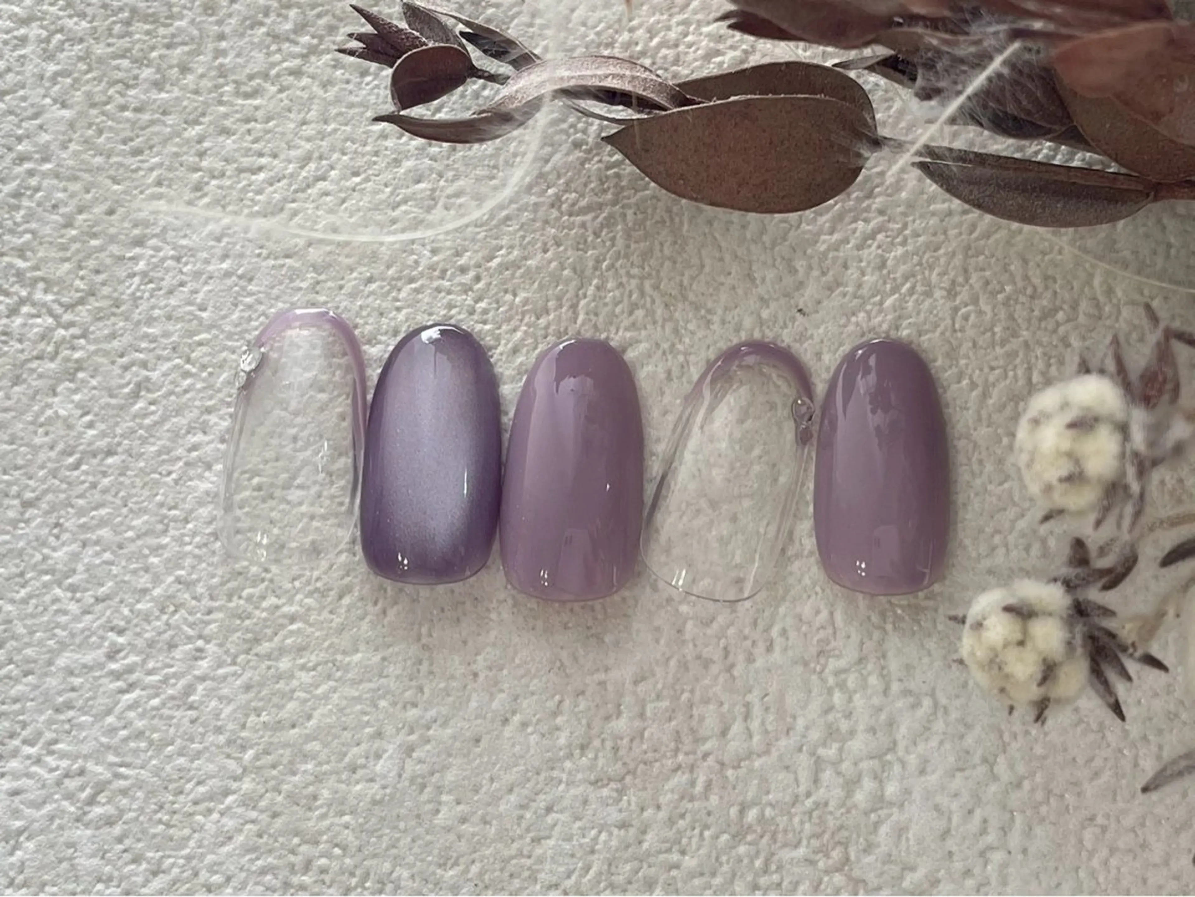 ネイル オーロラネイル フットネイル フレンチネイル ジェルネイル グラデーション mogunail &blowのネイルデザイン