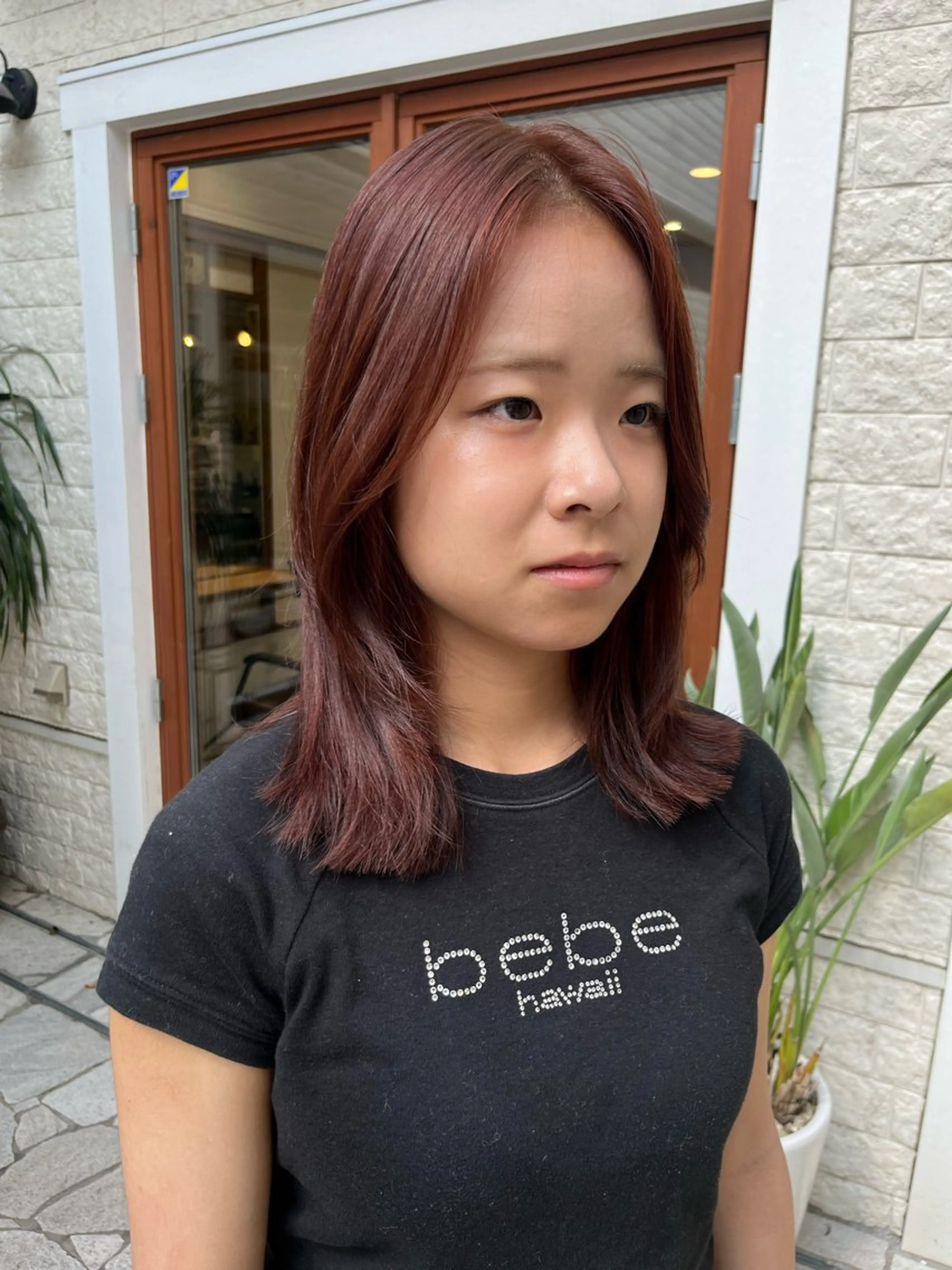 ミディアム ボブ トリートメント カット ヘアカラー トリートメント 無料カットモデル‪✨ ✂️Nanami🌷のヘアスタイル