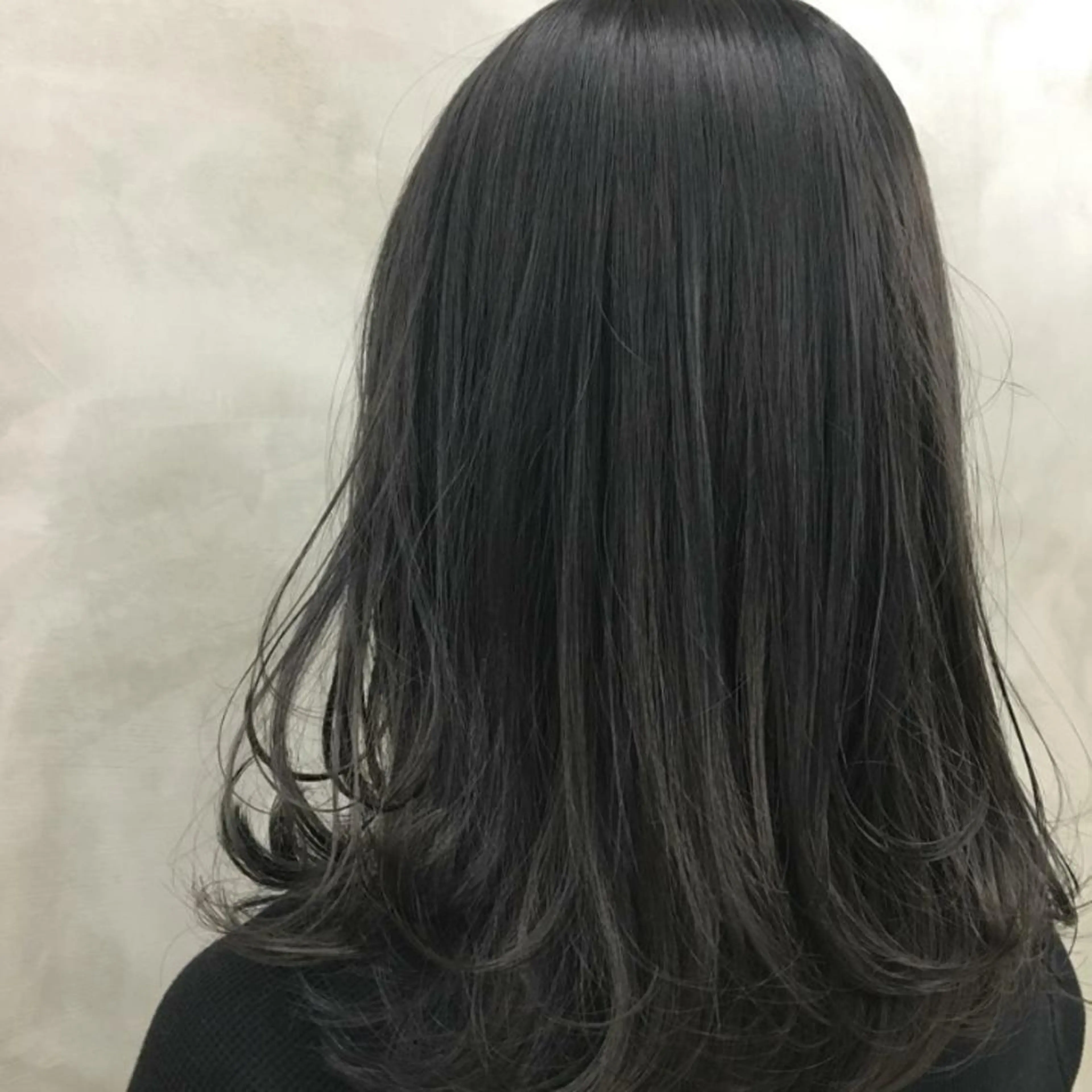 ミディアム カラー パーマ ヘアアレンジ 黒髪 かわい ゆうな 髪質改善/縮毛矯正のヘアスタイル