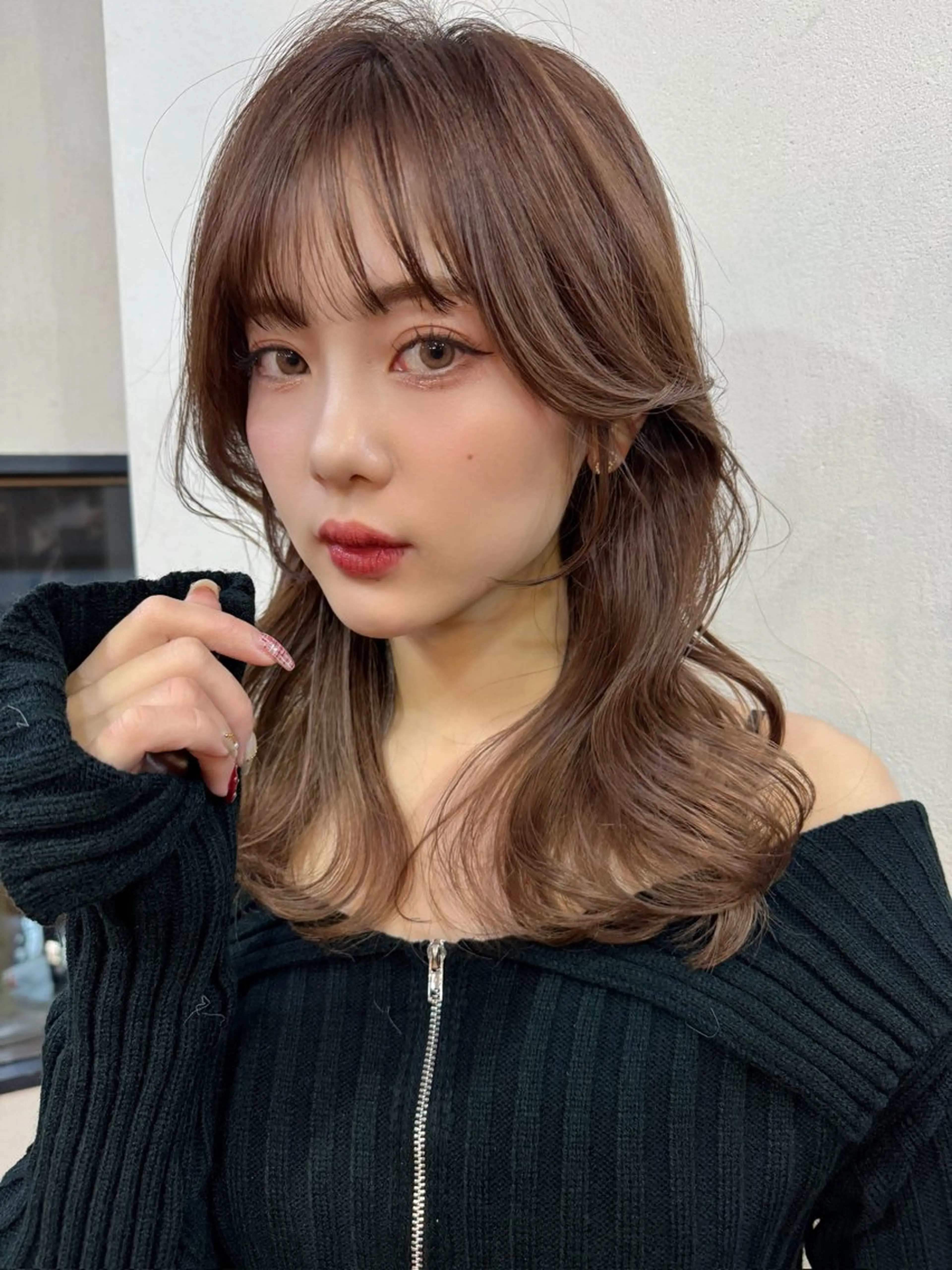 セミロング カラー 似合わせレイヤー 🇰🇷荒木洋文のヘアスタイル