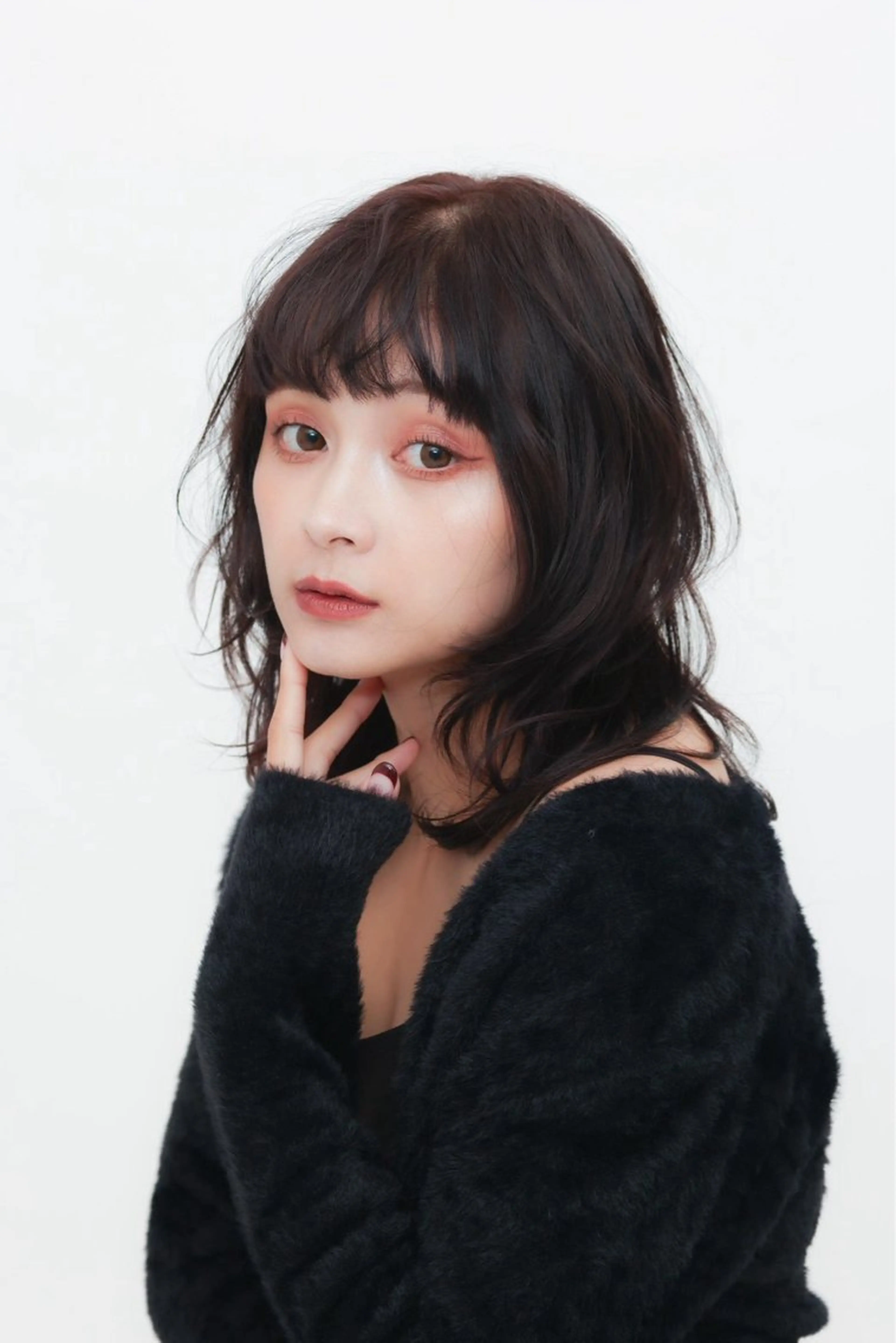 ミディアム カラー HASE/艶カラー/ 髪質改善/縮毛矯正のヘアスタイル