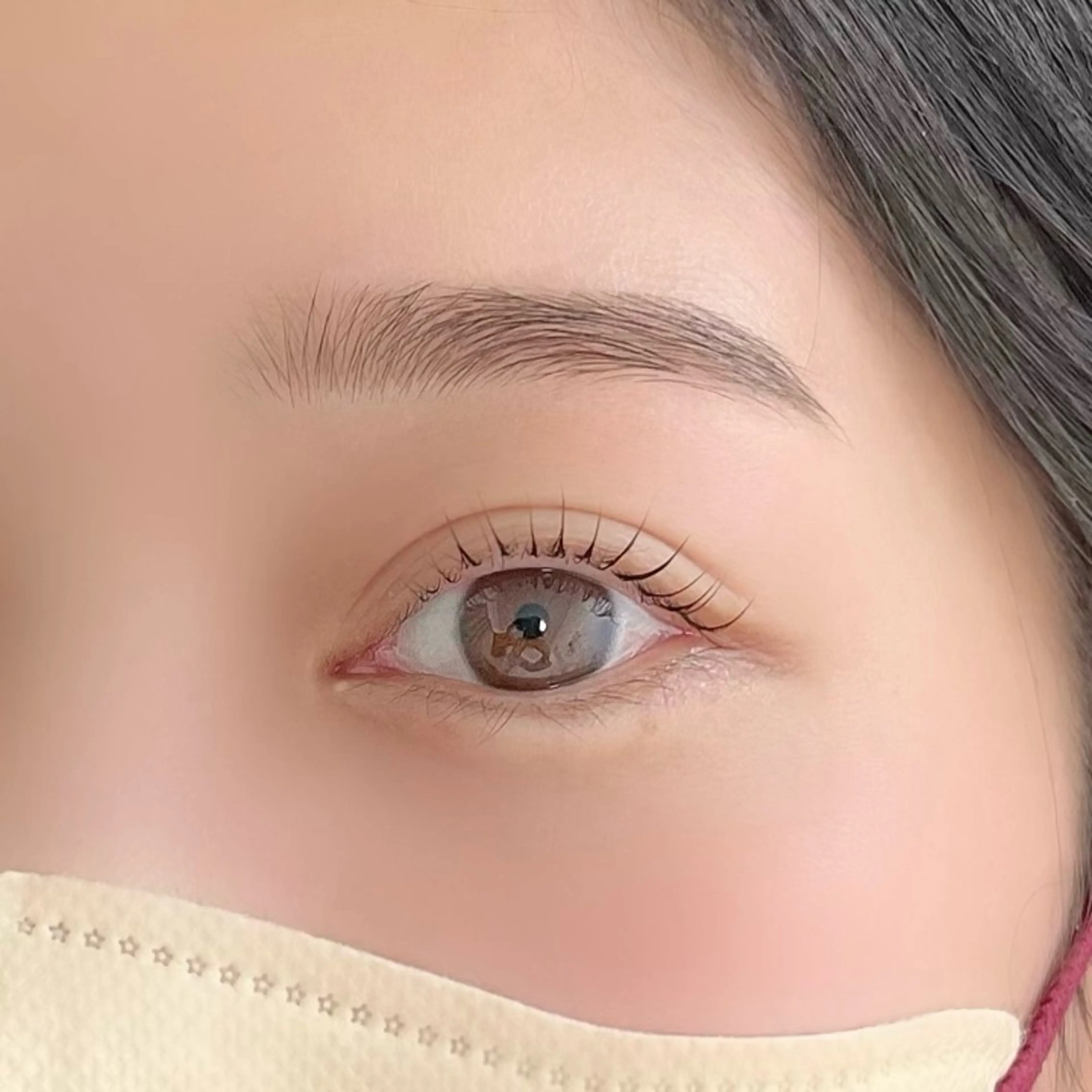ラッシュリフト×アイブロウWAXの写真