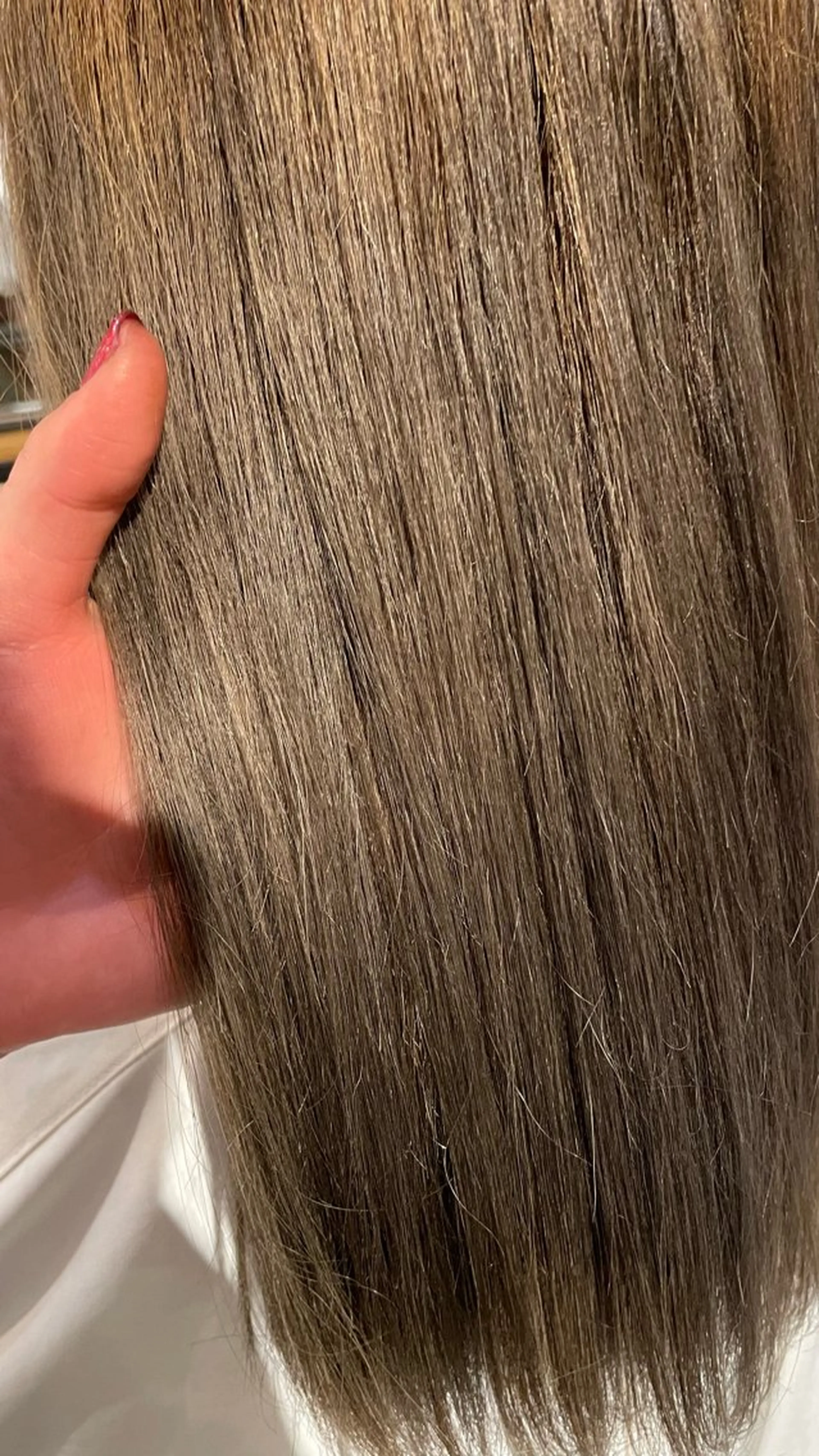 ミディアム カラー ミルクティーベージュ 新潟万代/MANA♡のヘアスタイル