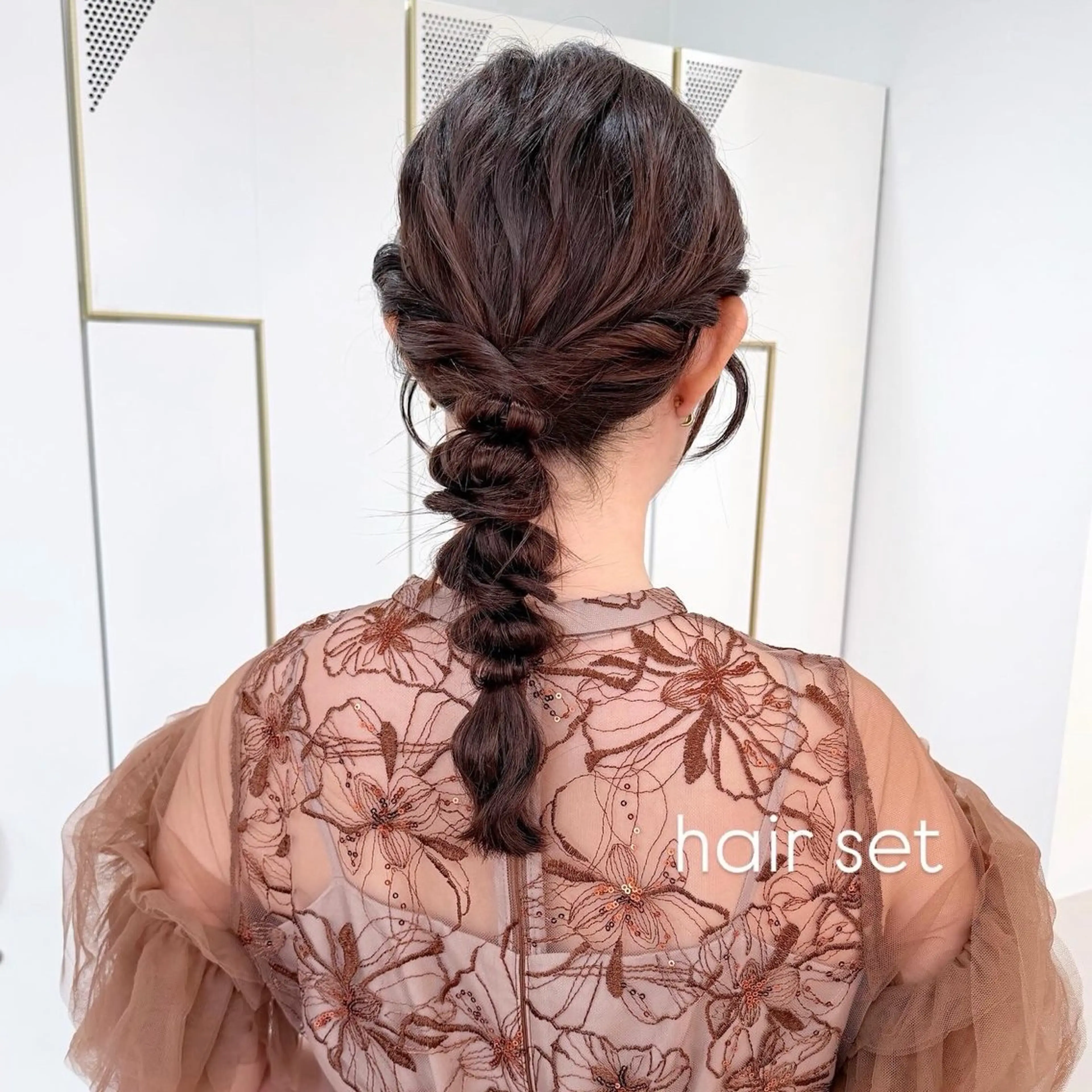 ヘアアレンジ ヘアセット マミ☁️ヘアセット /お呼ばれヘア/銀座のヘアスタイル