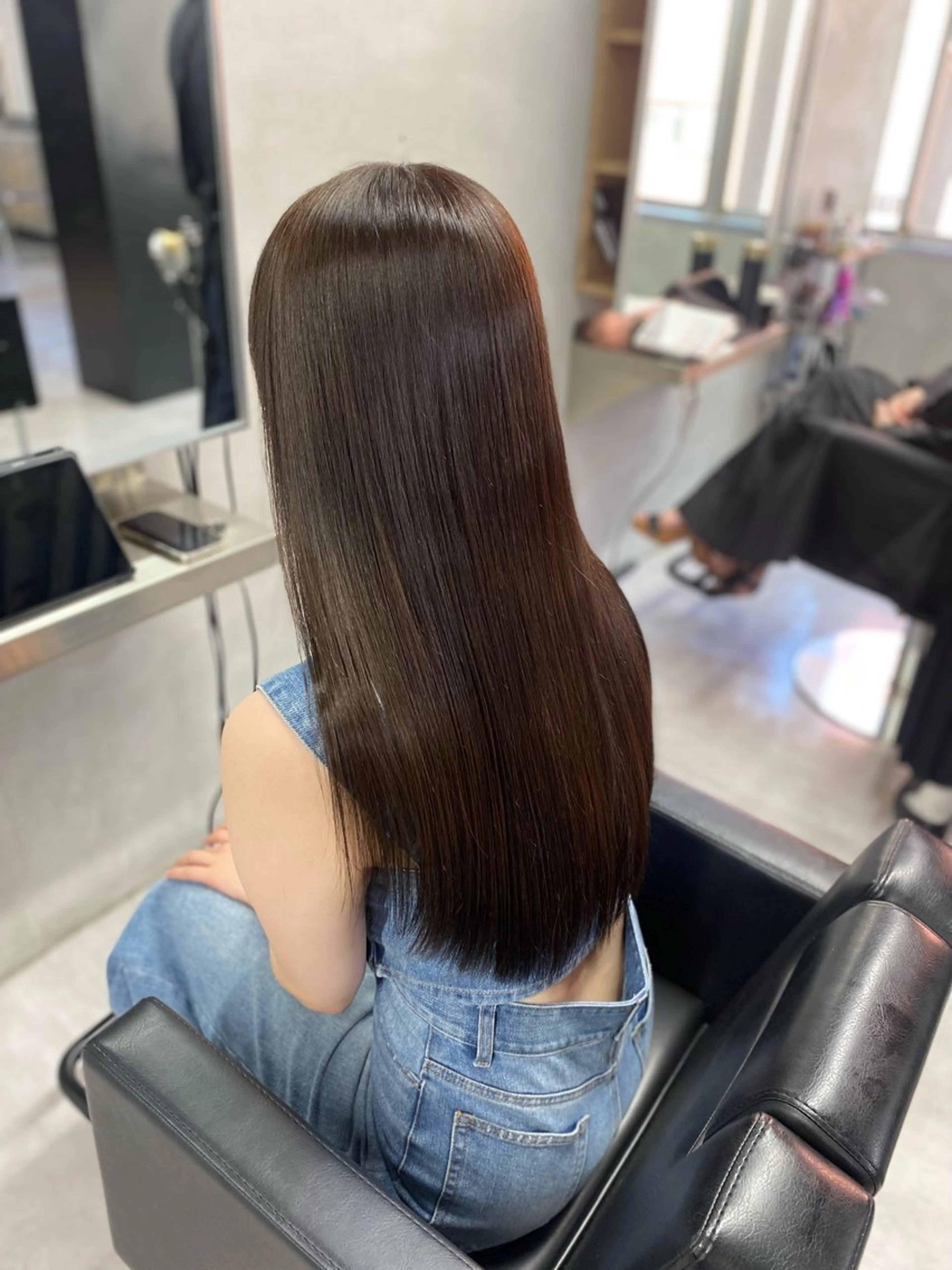 ロング 髪質改善 カット ヘアカラー トリートメント 艶髪/縮毛矯正 🫧辻野海羽のヘアスタイル