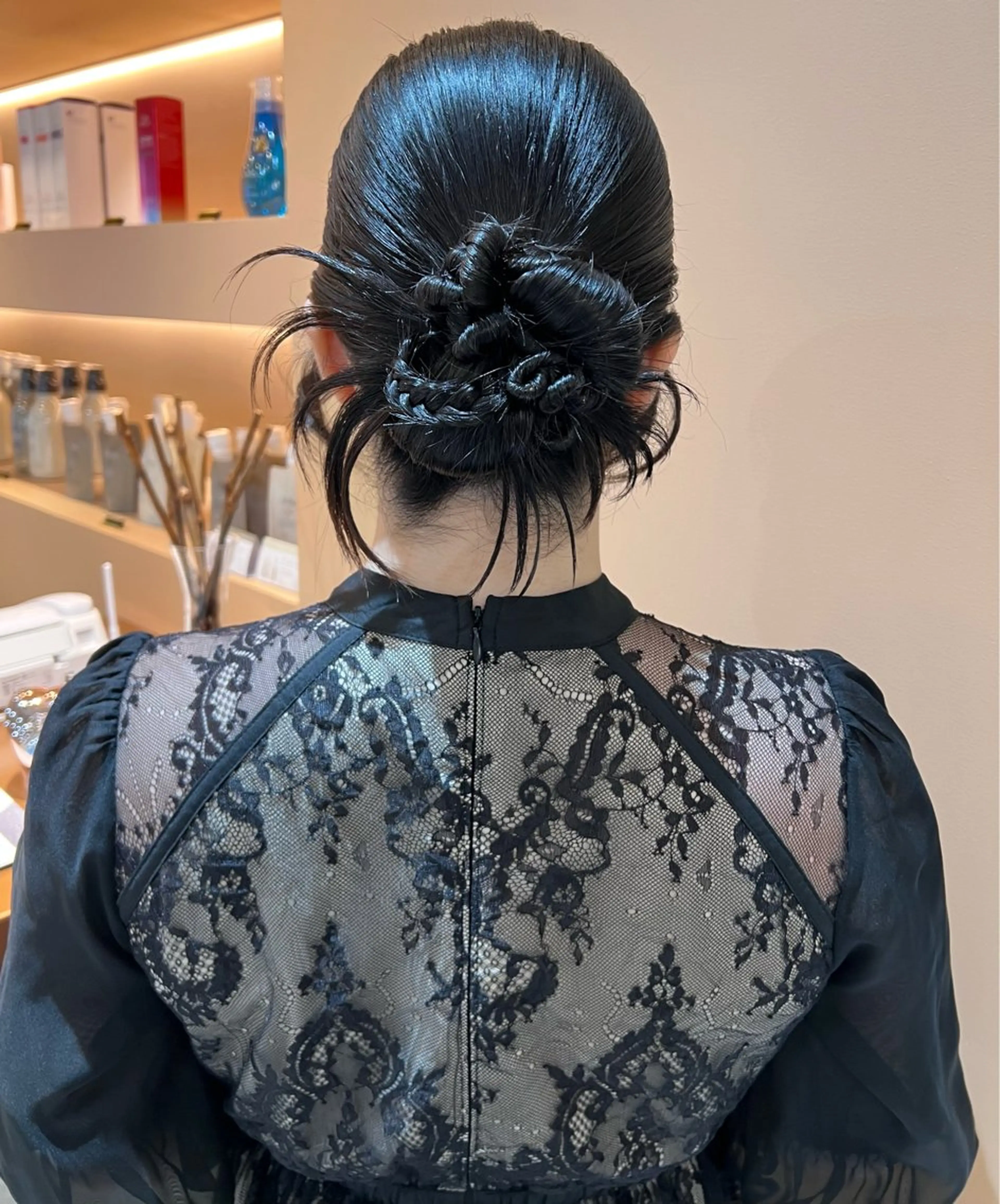 セミロング カラー ヘアアレンジ ヘアセット ✨カチモリ✨レイヤー 韓国ヘア🇰🇷ゆいのヘアスタイル